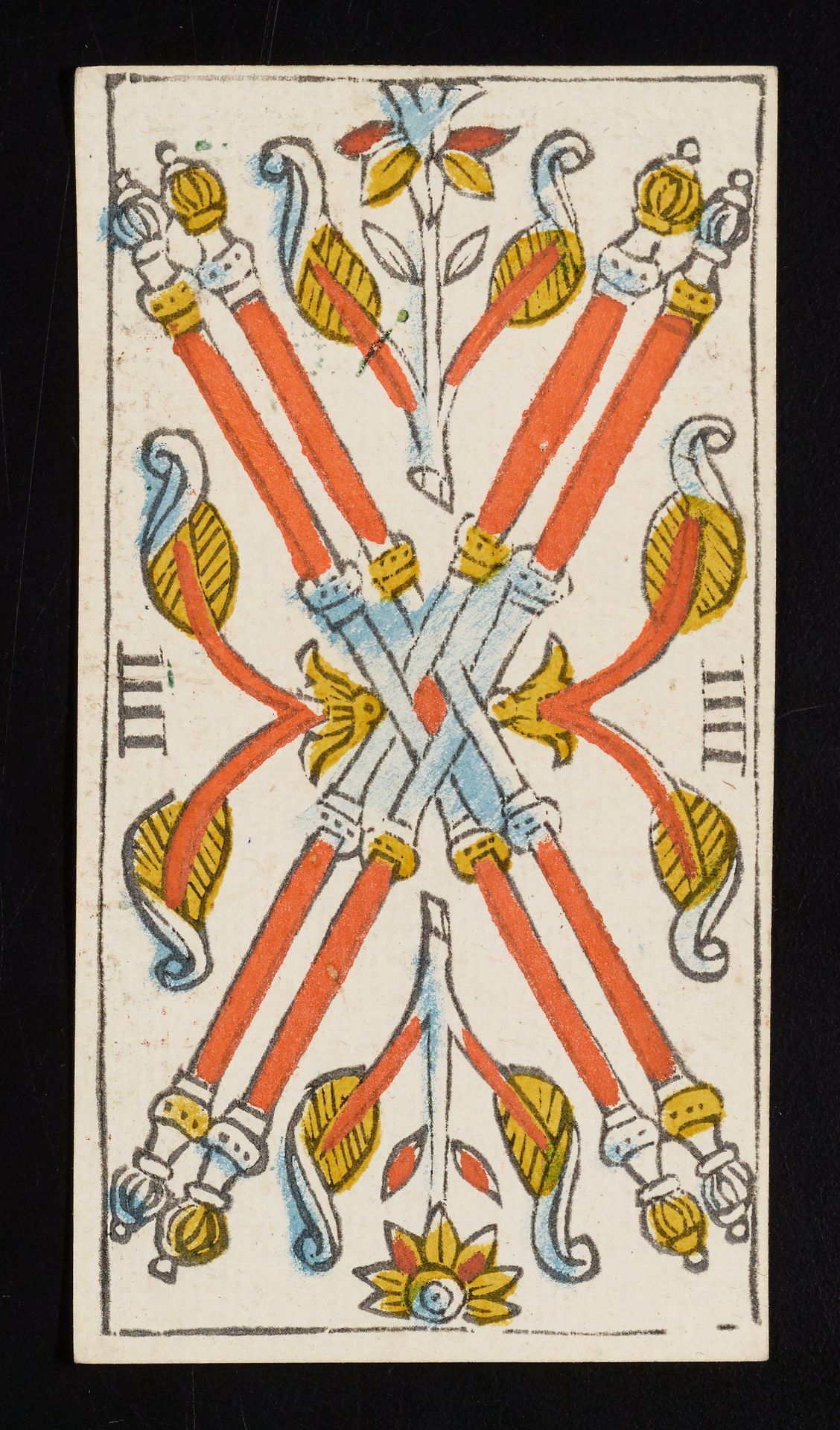 Four of Batons by Claude Burdel