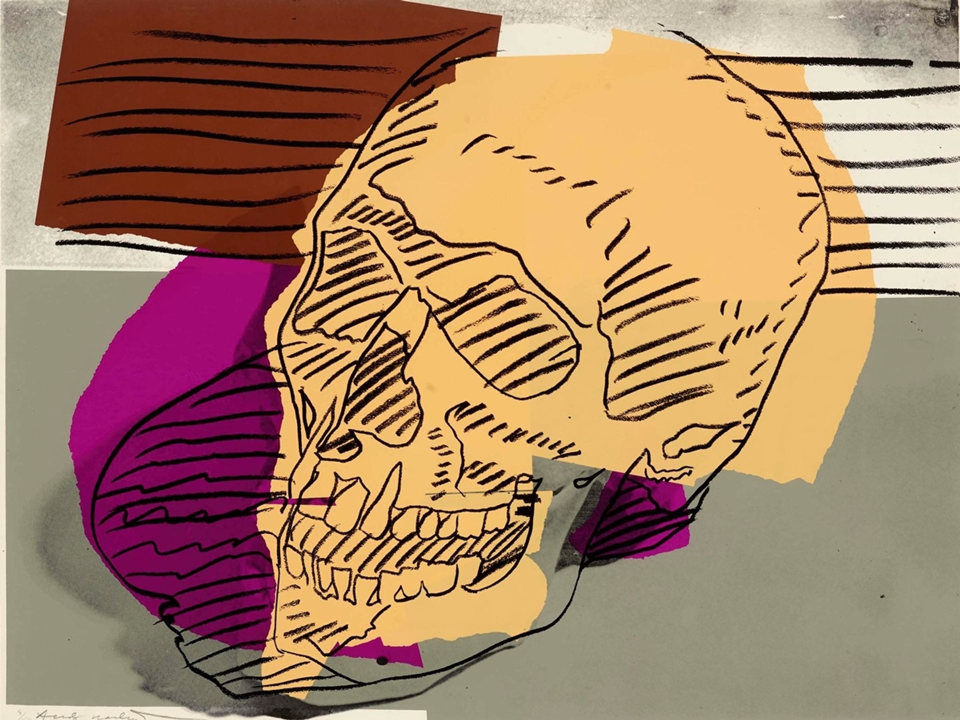 Skulls #4 by Andy Warhol