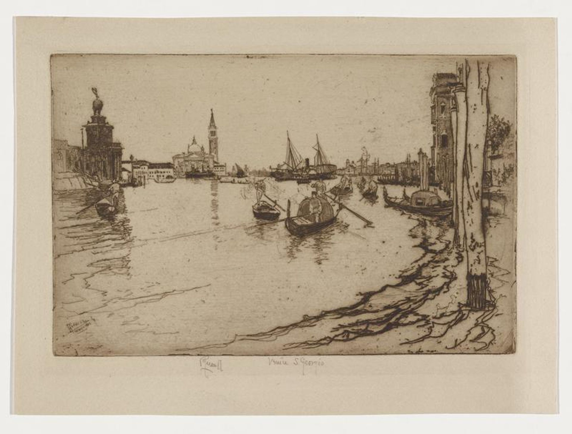 Venice - S. Georgio by Joseph Pennell
