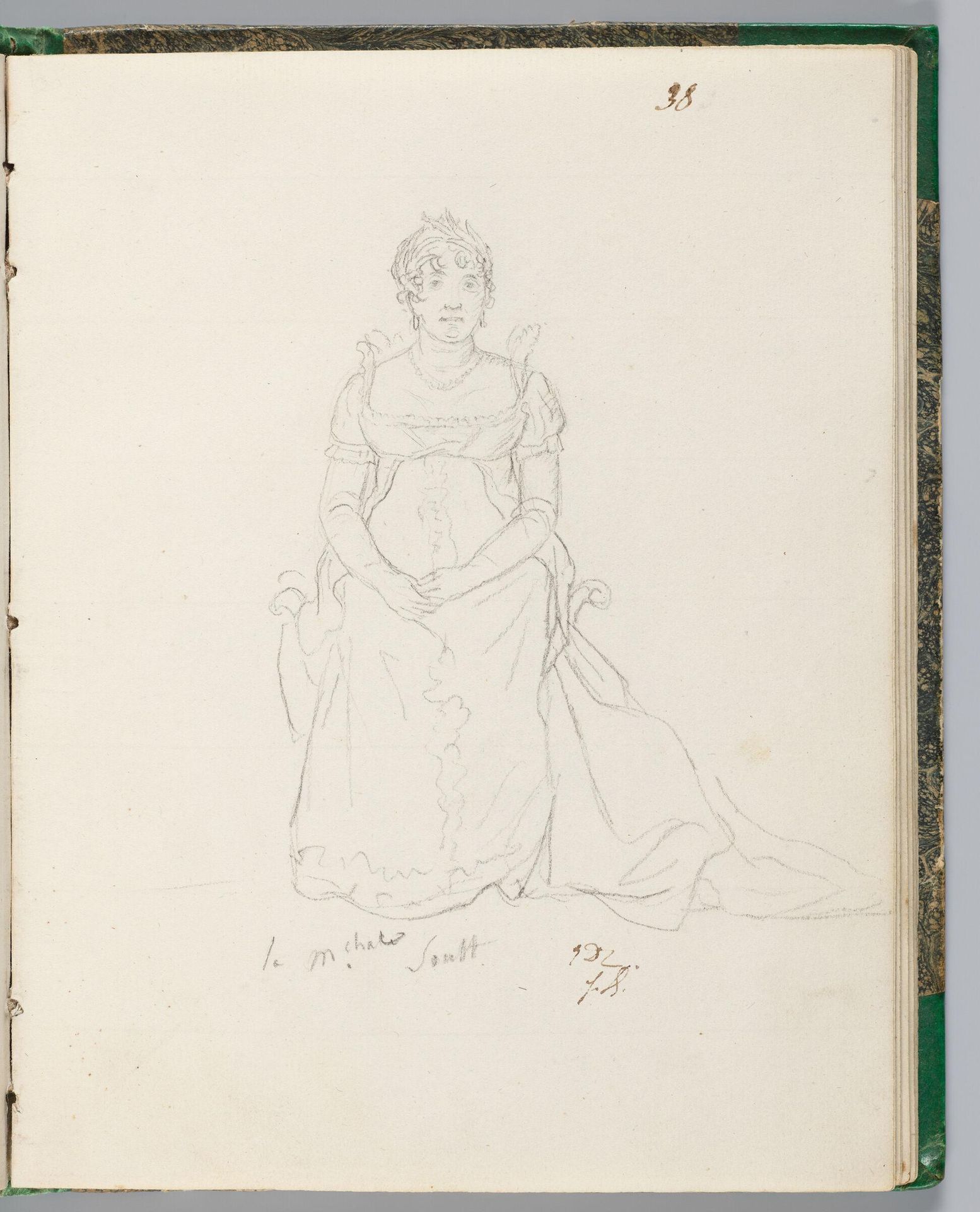 Madame la MarÃ©chale Soult, Lady-in-Waiting to Madame MÃ¨re by Jacques-Louis David