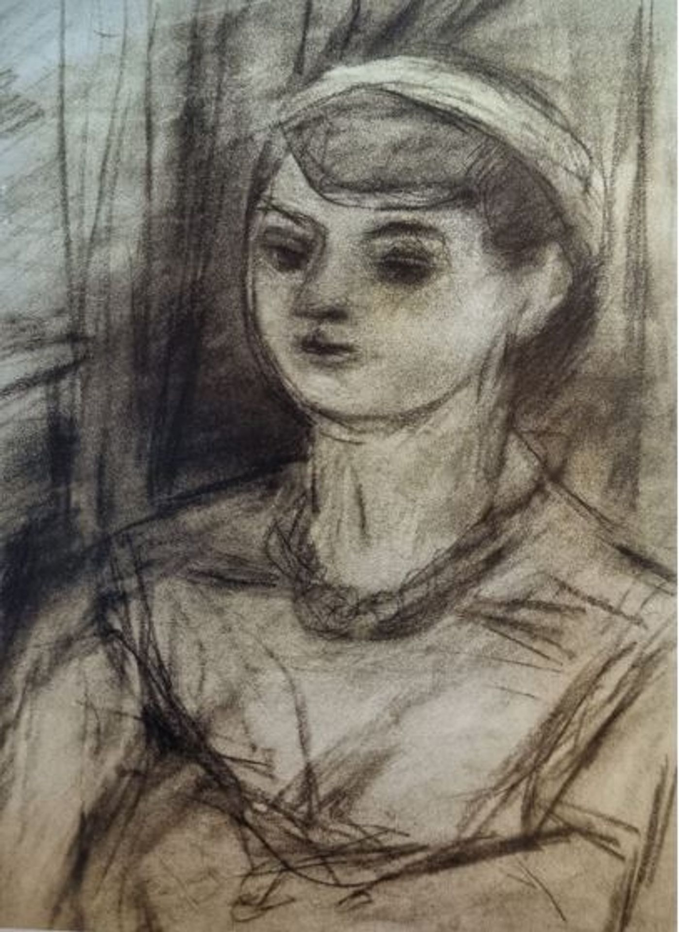 Czóbel Béla 1950 Női Fej by Bela Czobel