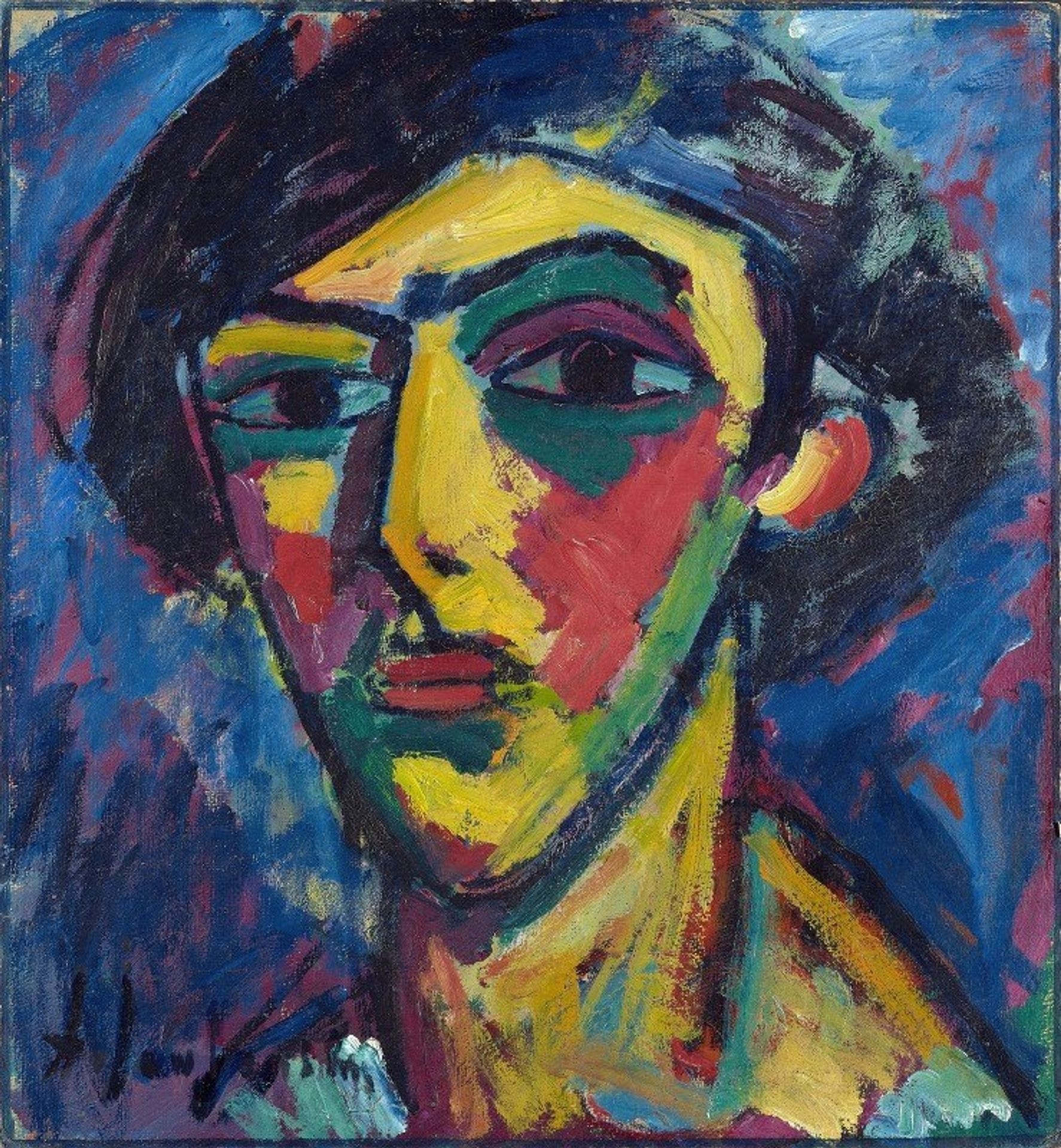 Head Of A Youth by Alexej von Jawlensky