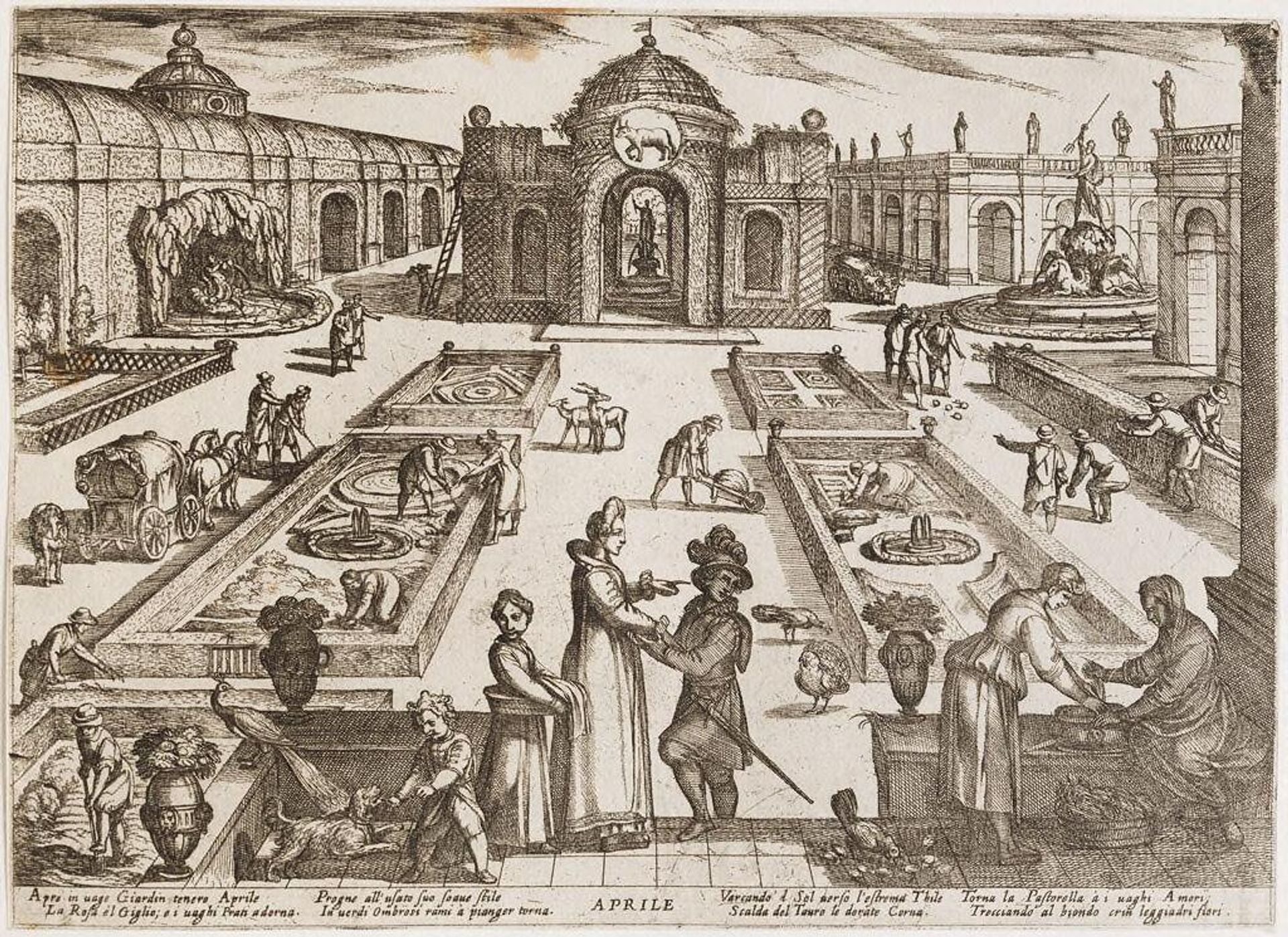 April: A Garden by Antonio Tempesta