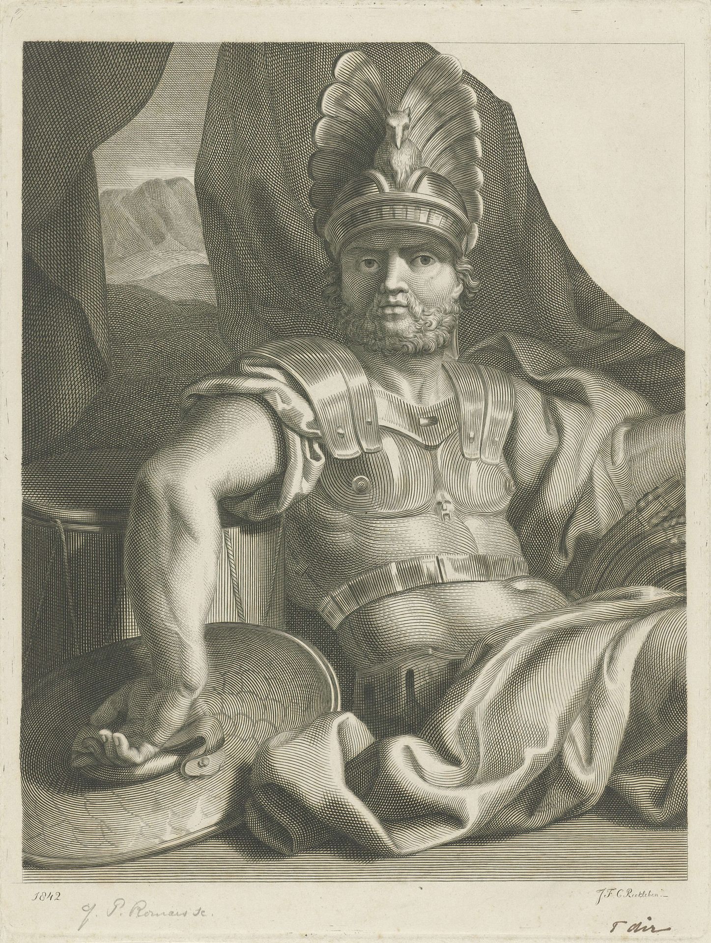 Romeinse krijgsman by Jan Frederik Christiaan Reckleben