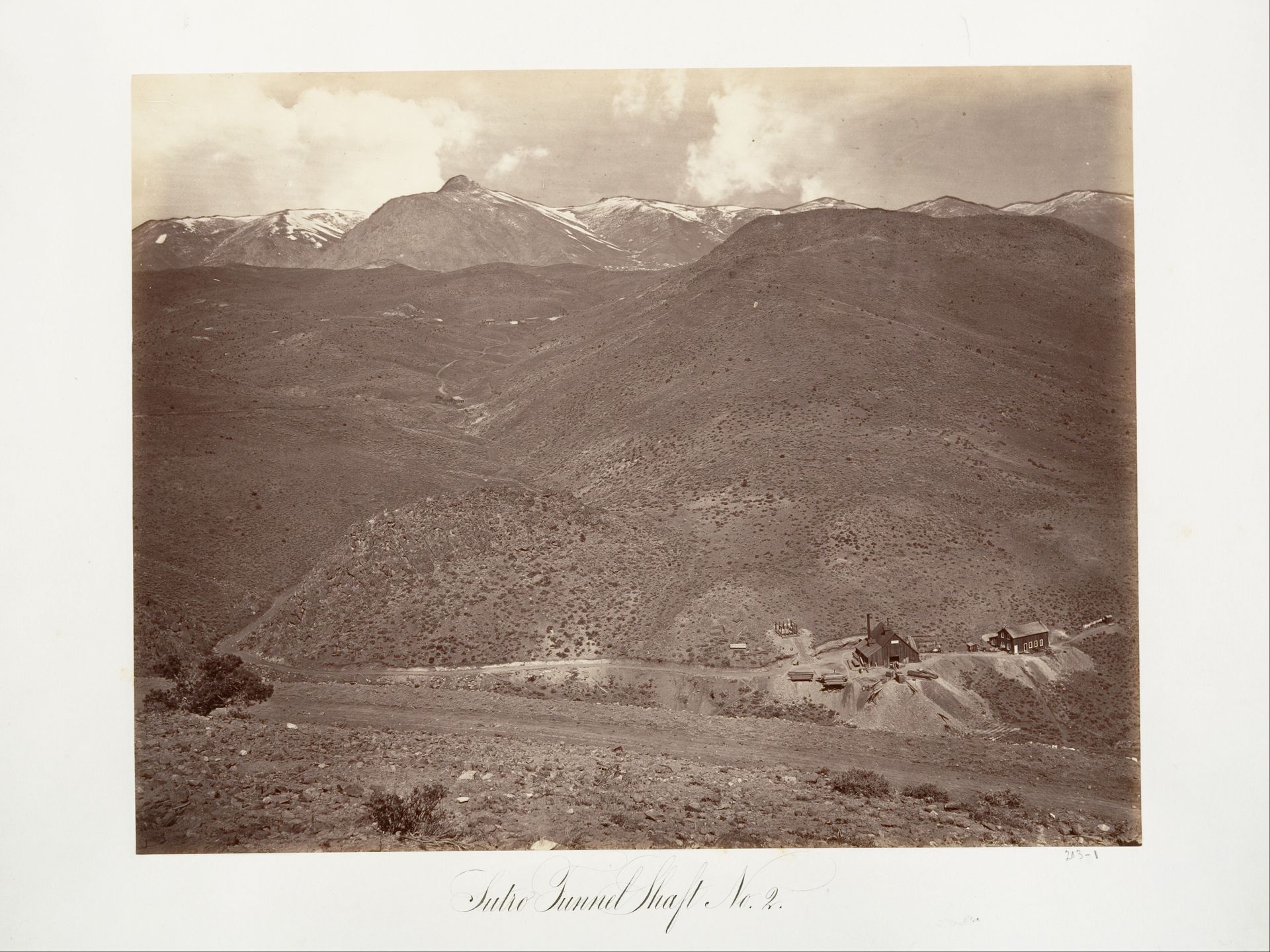 Sutro Tunnel Shaft No. 2 by Carleton E. Watkins