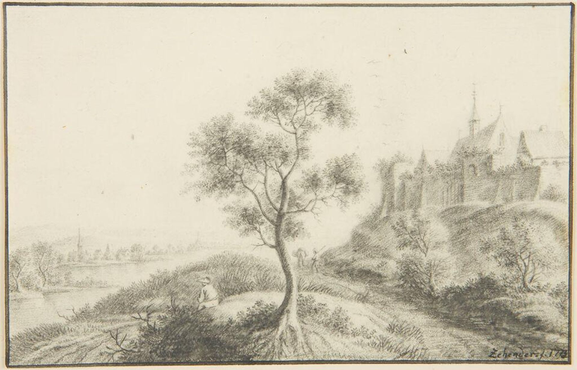 Landscape by Karl Ludwig Zehender