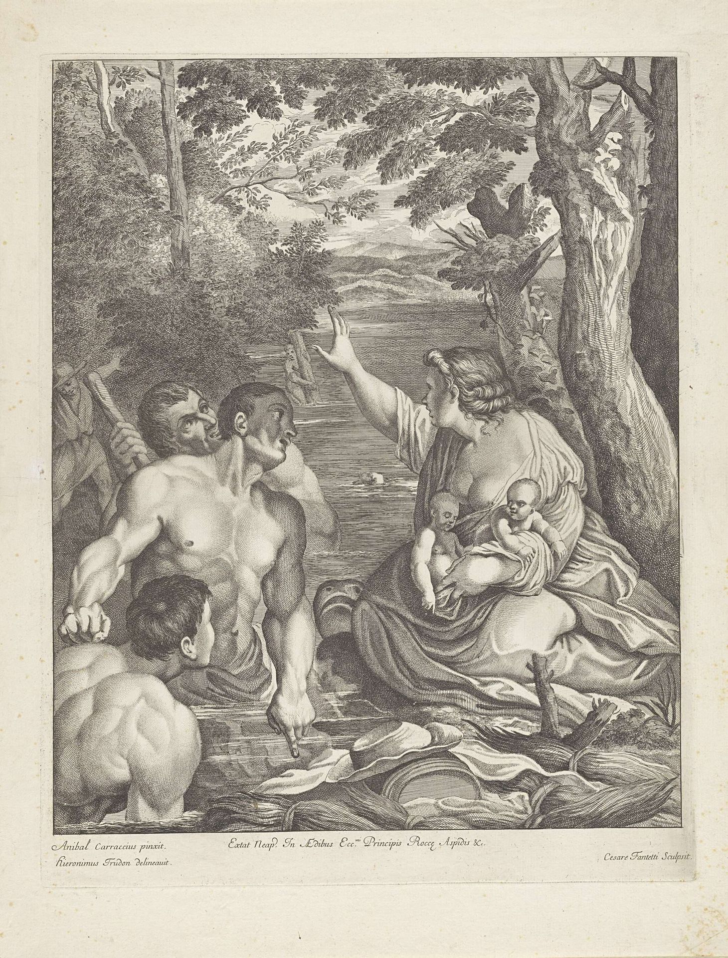 Latona en de Lycische boeren by Cesare Fantetti