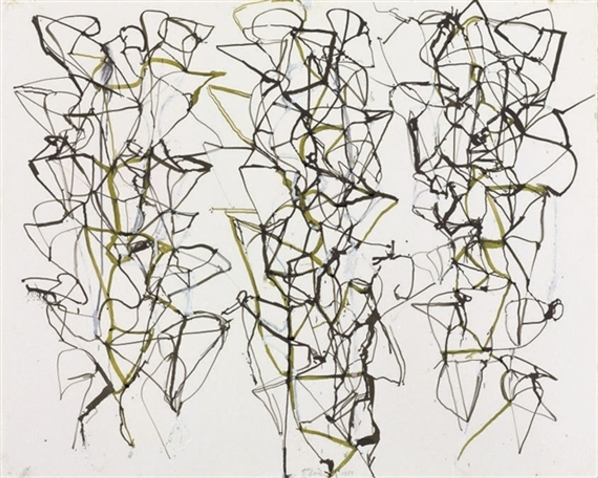 Untitled with Green by Brice Marden