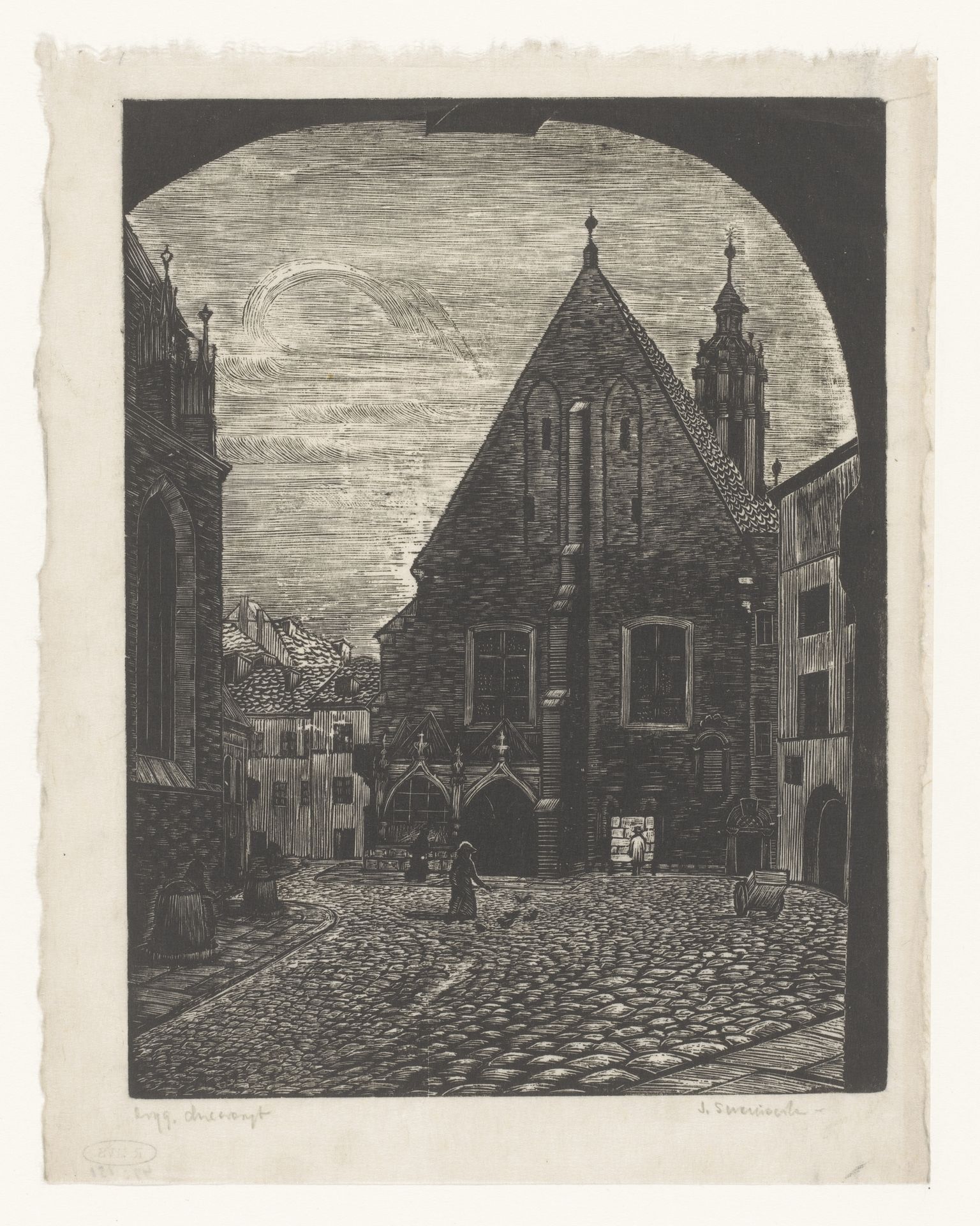 Gezicht in Praag by Janina Szciamicka