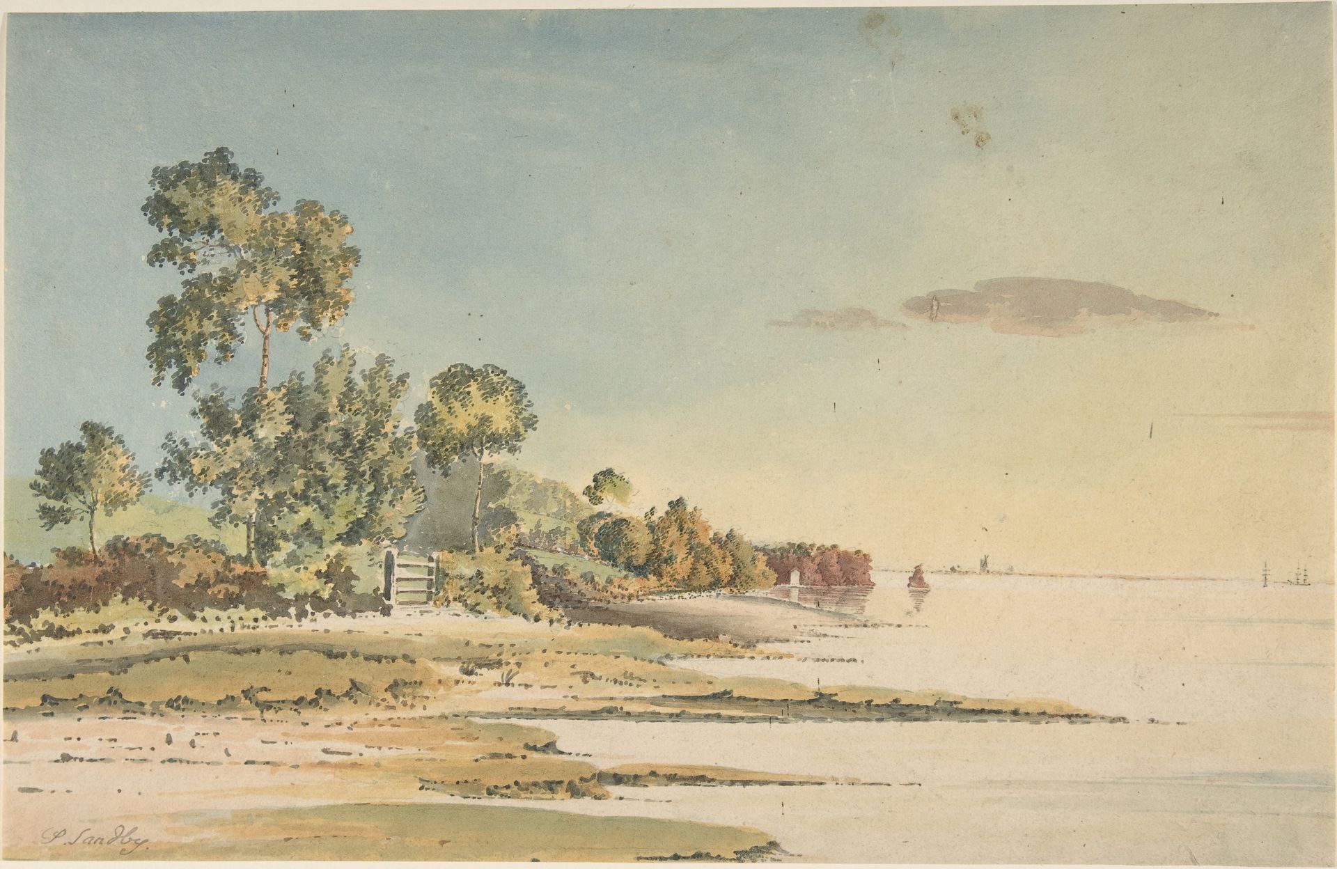 Landscape on a Bay by Anonymous