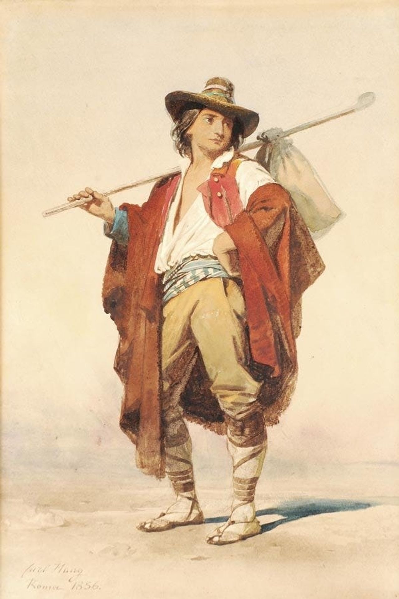 An Italian peasant by Carl Haag