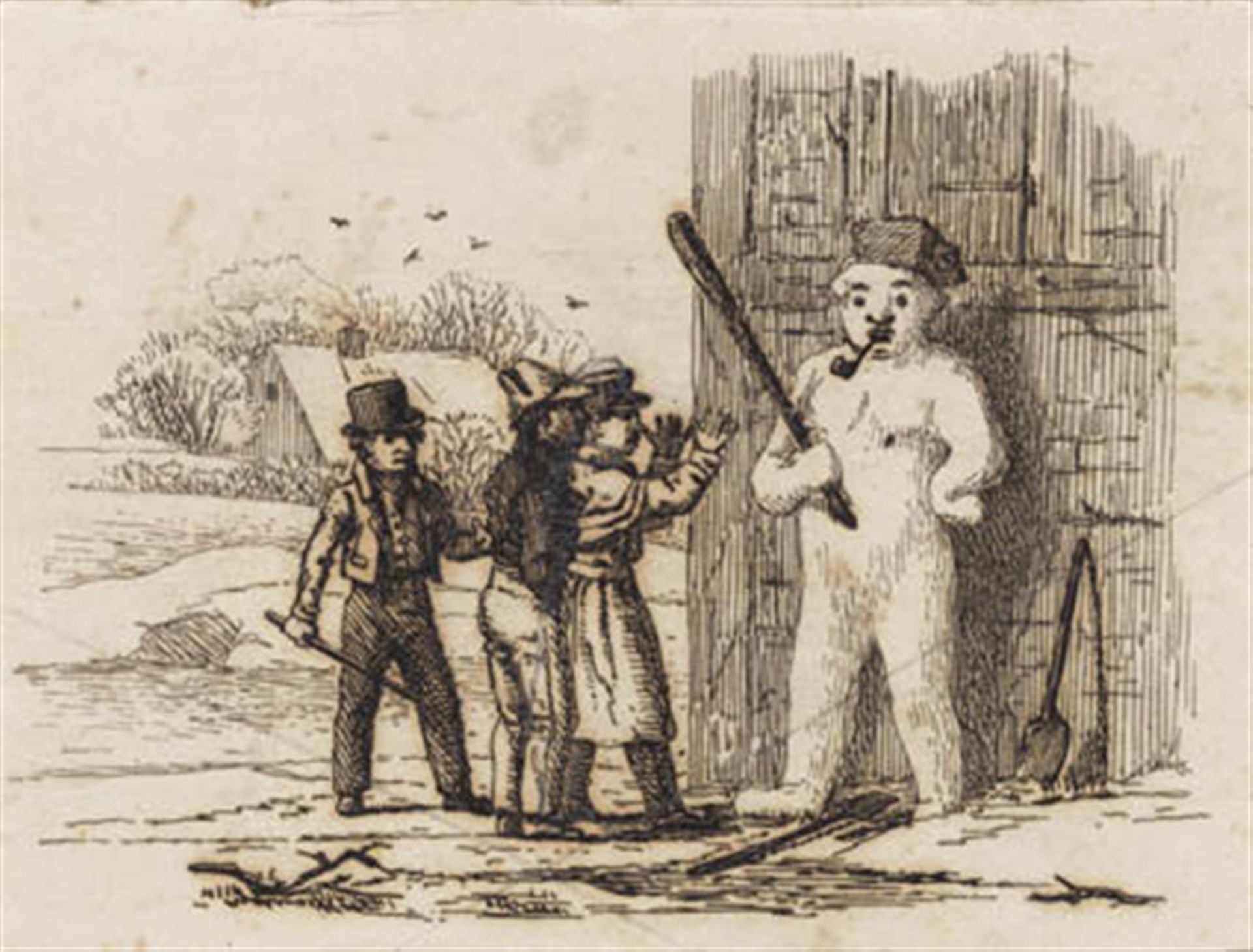 Illustration til "Halvhundrede Fabler for Børn" af Hey by Martinus Rørbye