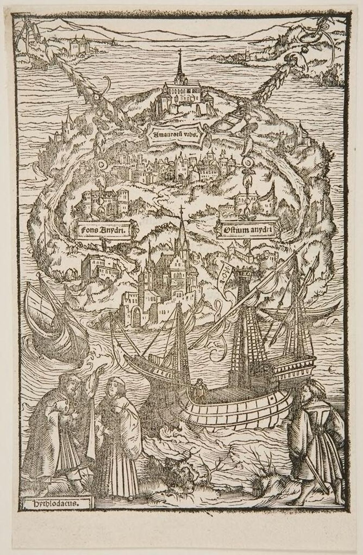 Island of Utopia by Ambrosius Holbein