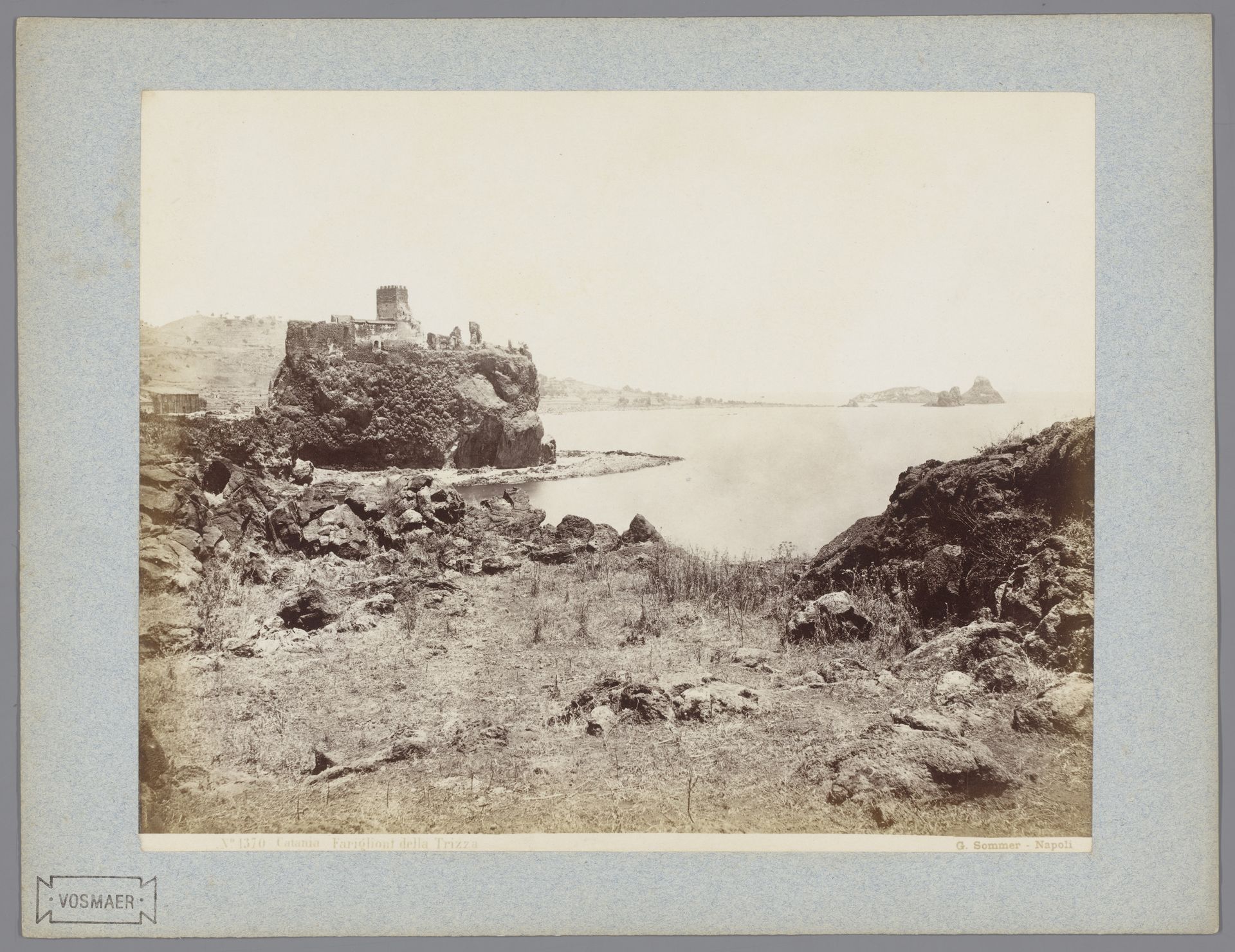 Landschap met ruïne bij Catania, Sicilië by Giorgio Sommer
