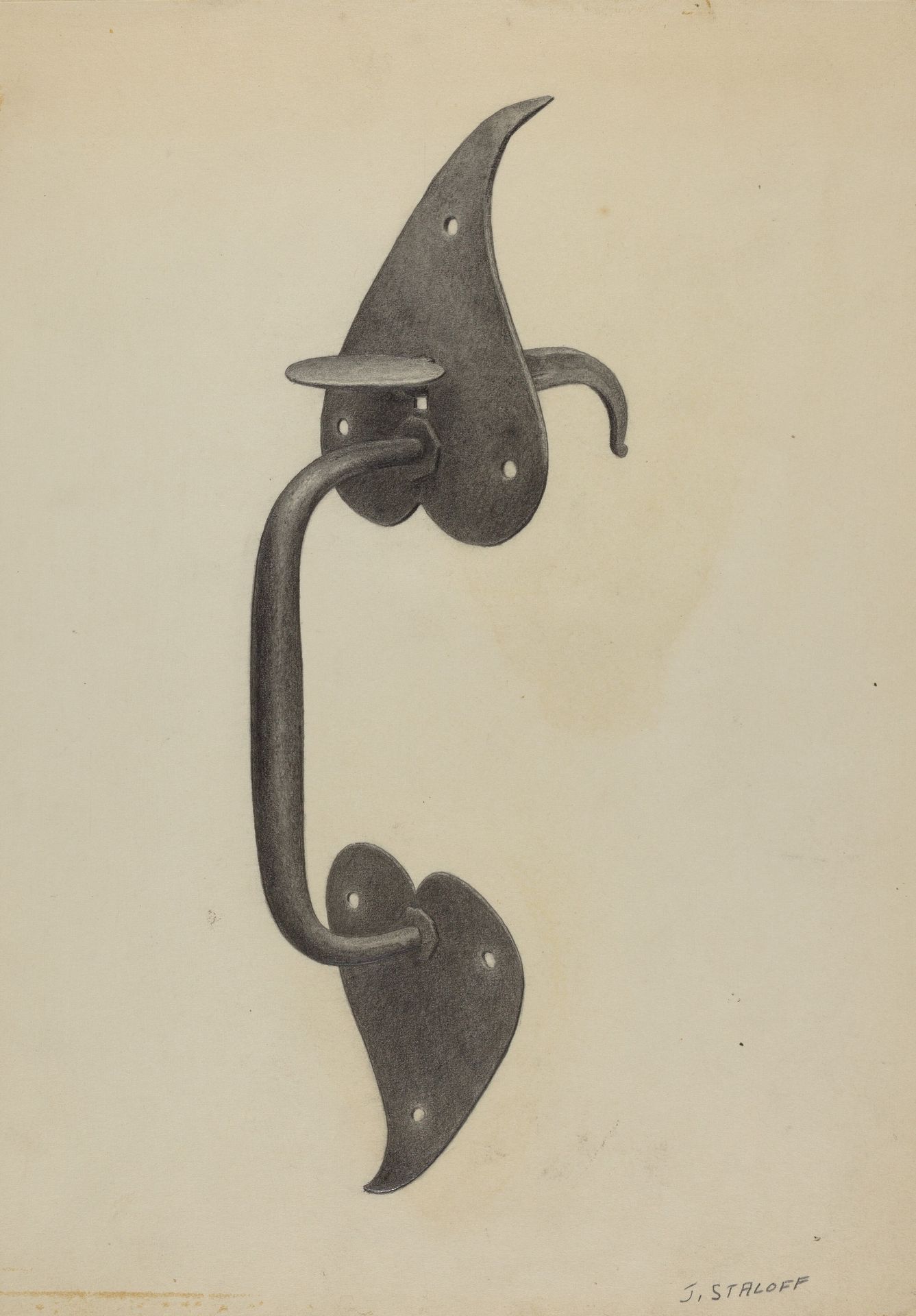 Pa. German Door Handle by Jack Staloff