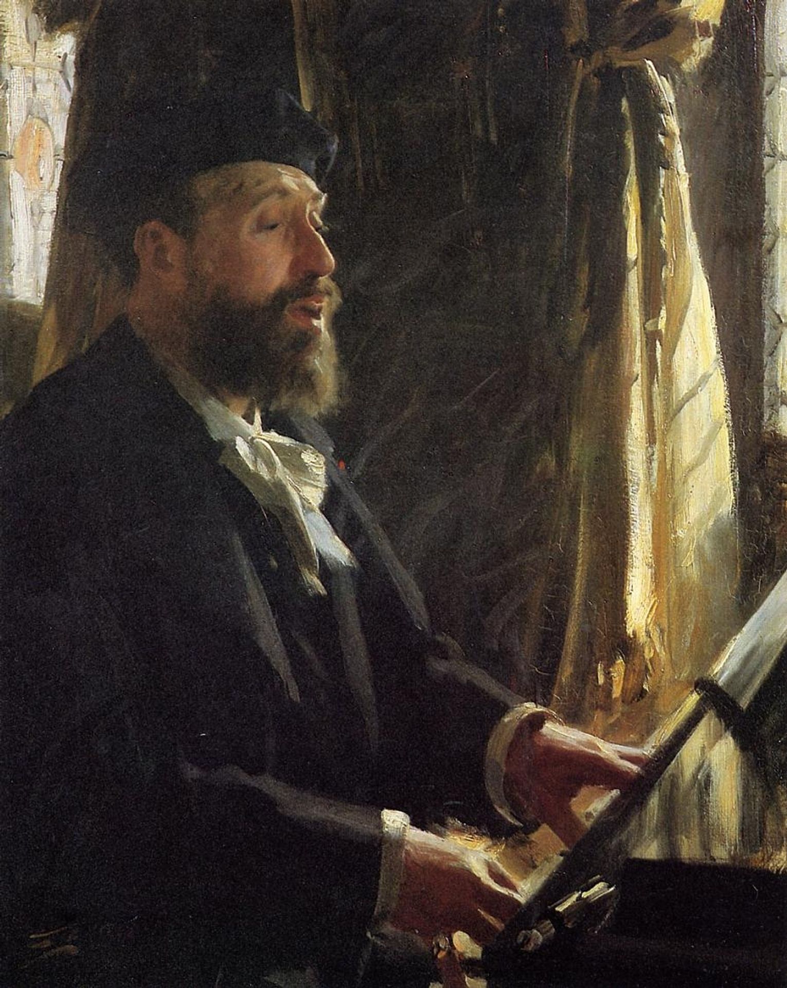 A Portrait of Jean Baptiste Faure by Anders Zorn