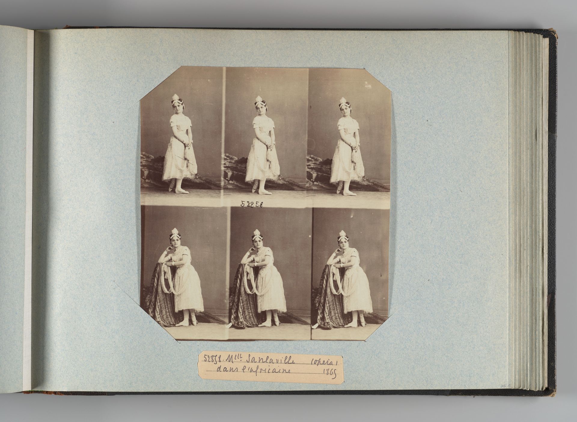 Mlle Sanlaville dans l'Africaine by André-Adolphe-Eugène Disdéri