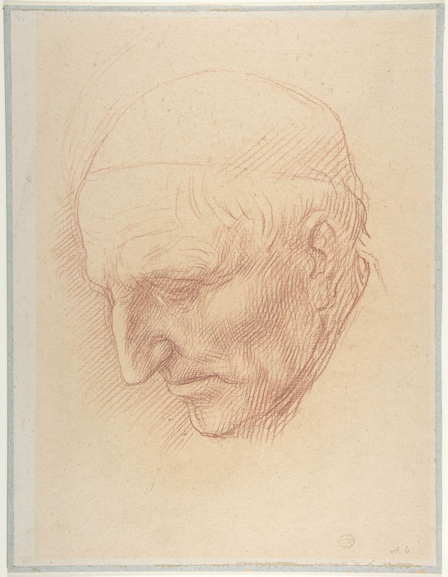 Head of a Beadle by Alphonse Legros