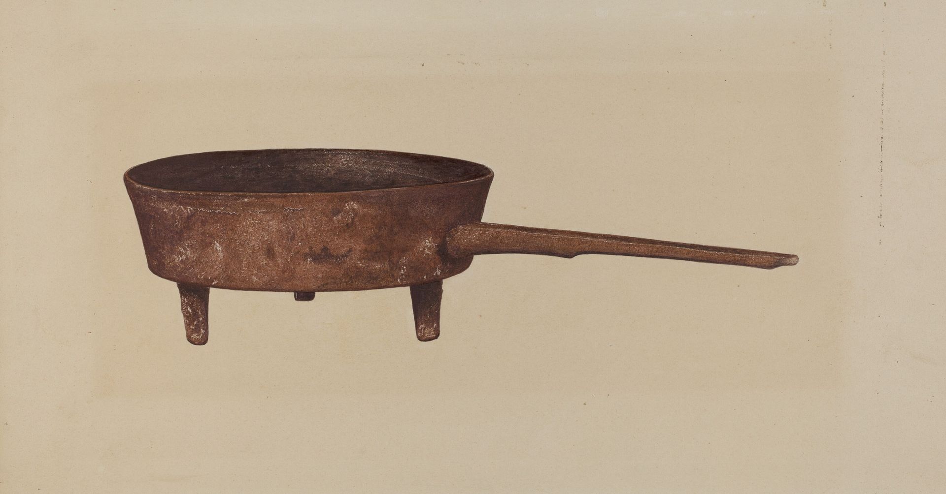 Skillet with Four Legs by Anonymous