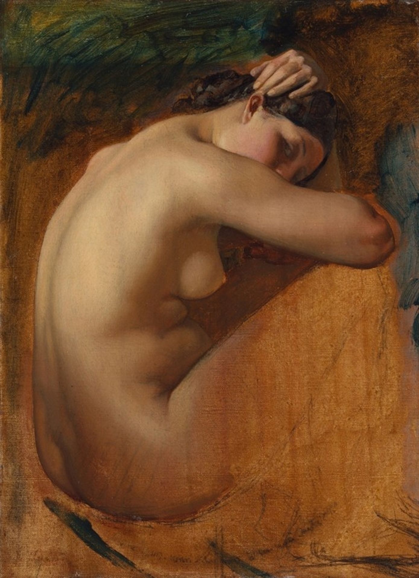 Study of a Female Nude by Henri Lehmann