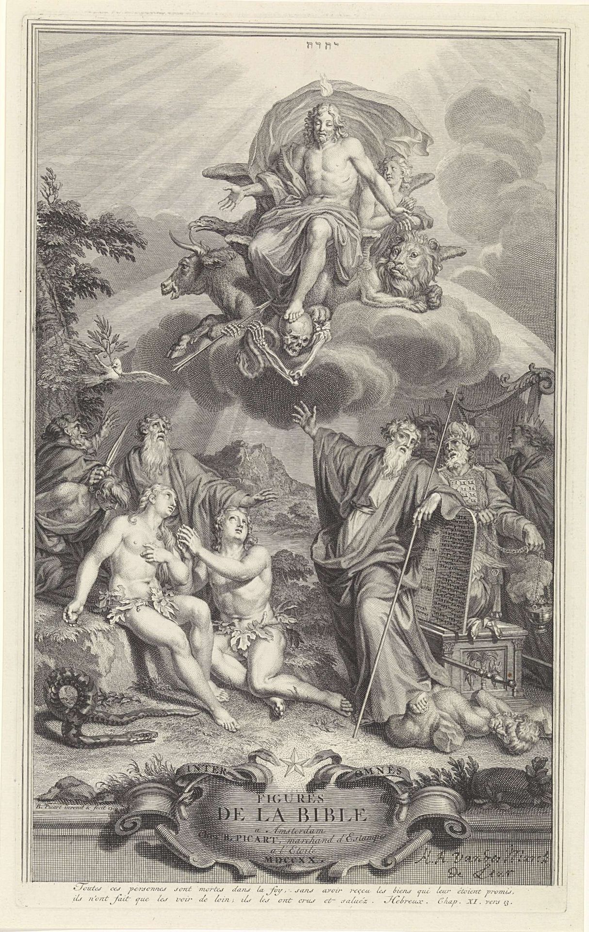 Allegorische voorstelling met figuren uit het Oude Testament by Bernard Picart