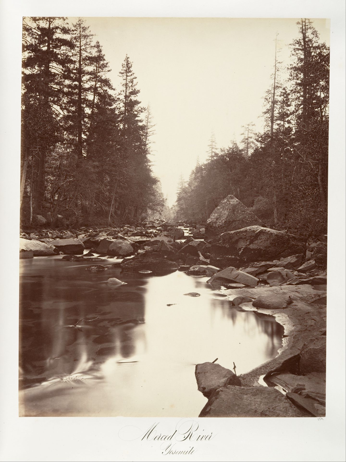 Merced River, Yosemite by Carleton E. Watkins