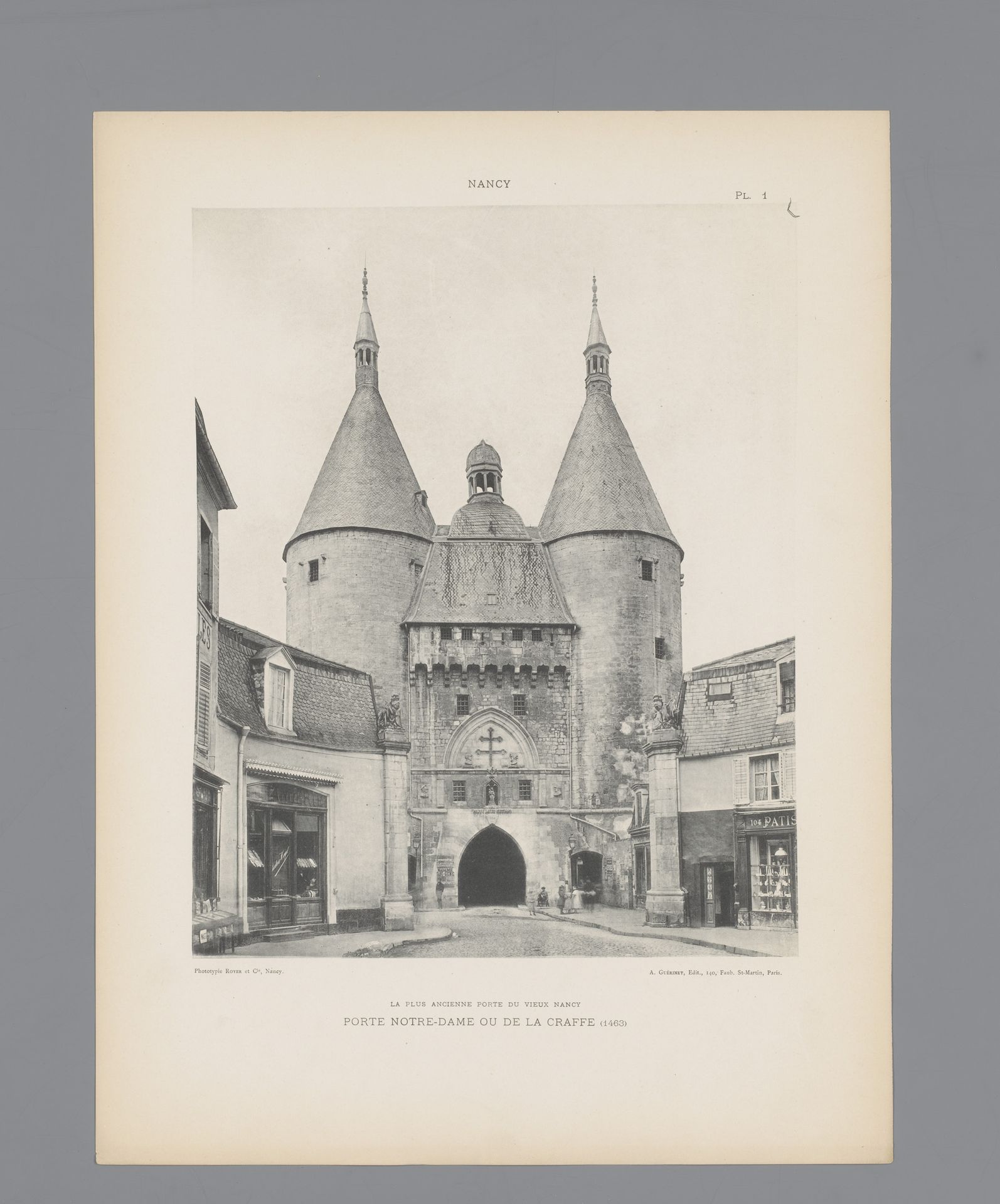 Gezicht op de Porte de la Craffe te Nancy by Anonymous