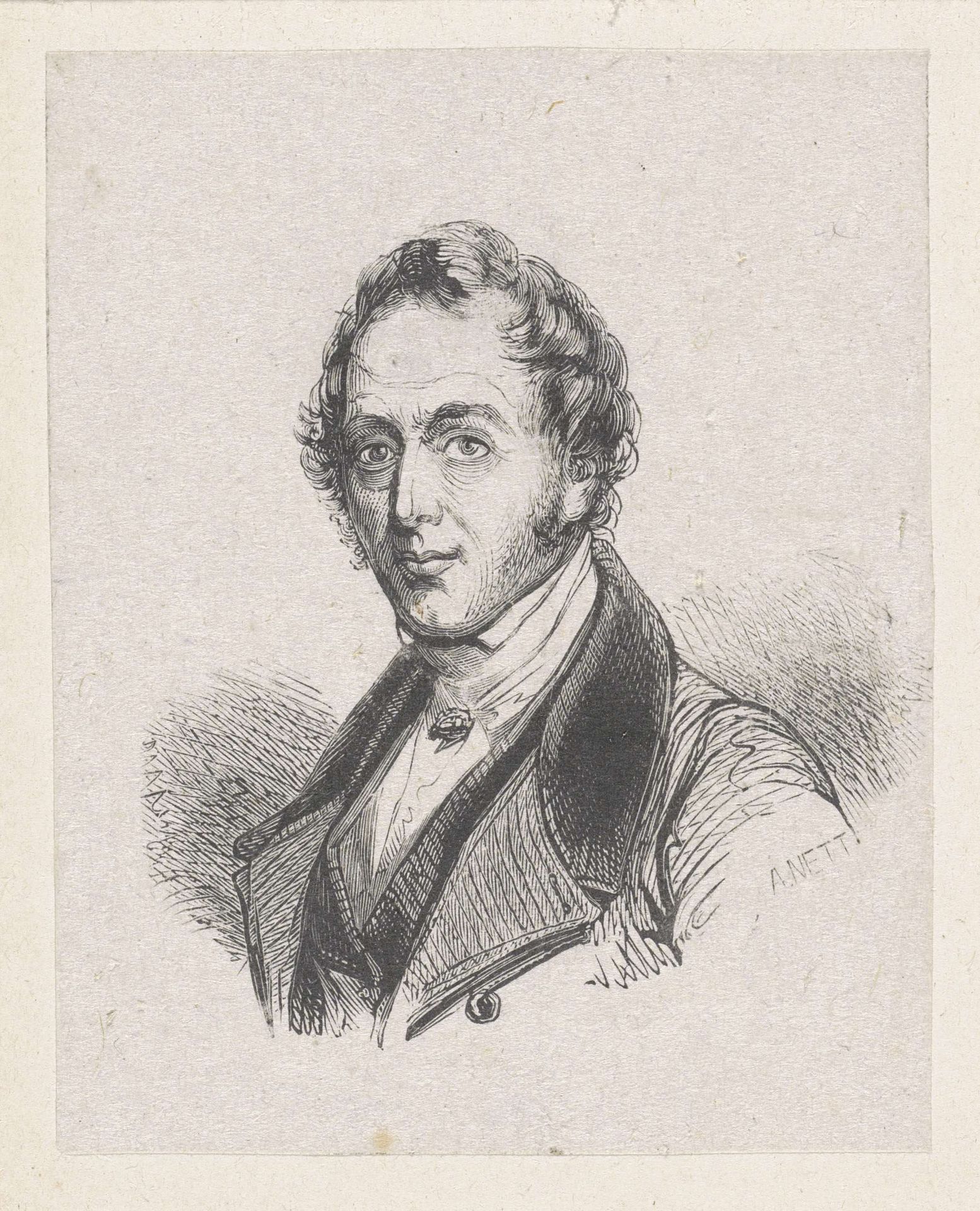 Zelfportret van Jean-Baptiste Van der Hulst by Jean-Baptiste Van der Hulst