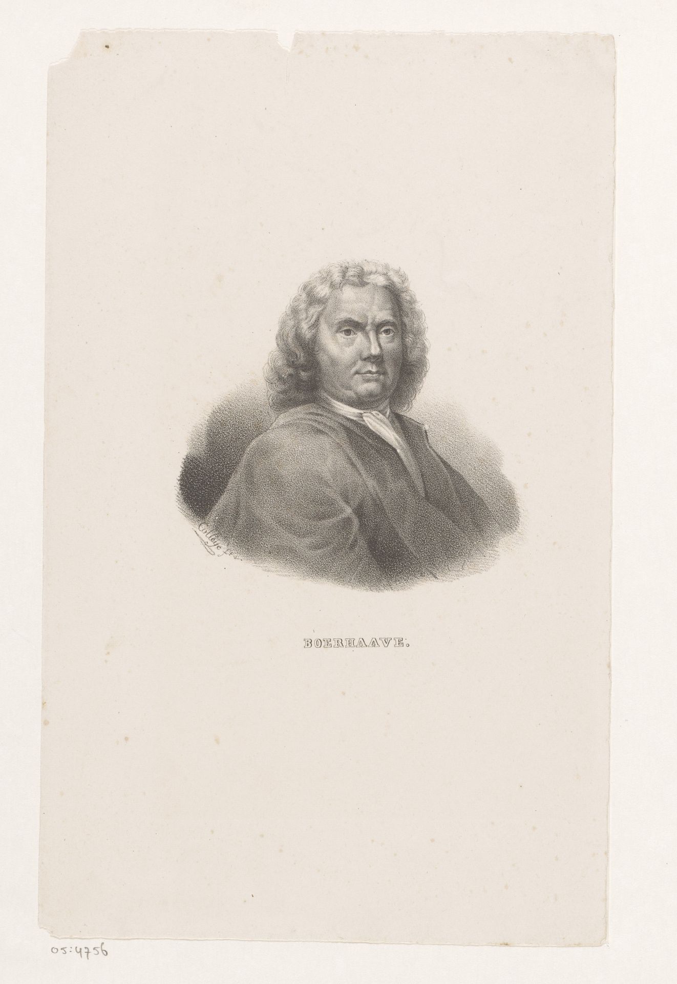 Portret van Hermanus Boerhaave by H.I. Colleye