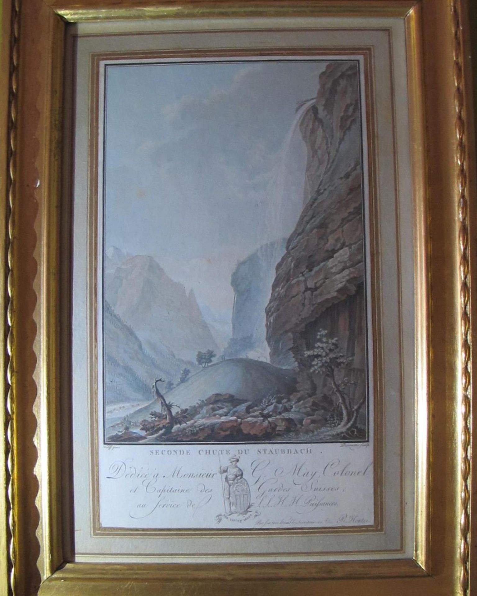 'Seconde chute du Staubach' by Charles Melchior Descourtis