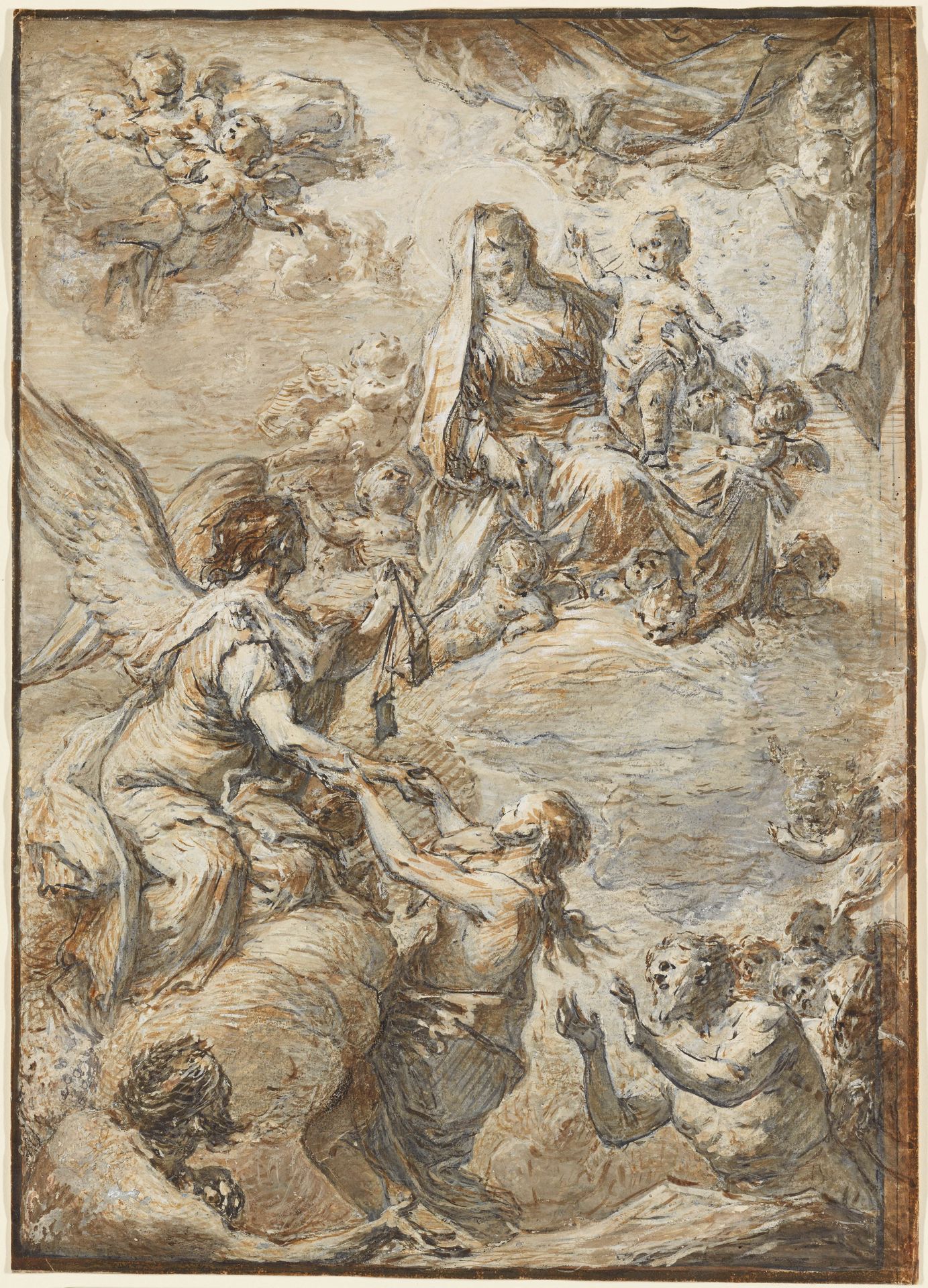 Madonna Rescuing Souls from Purgatory by Jacopo Cestaro