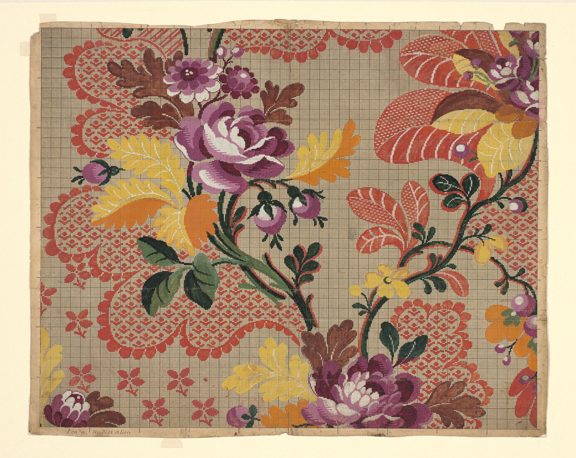 Mise-en-carte (Point-paper) by Pierre Huilliot