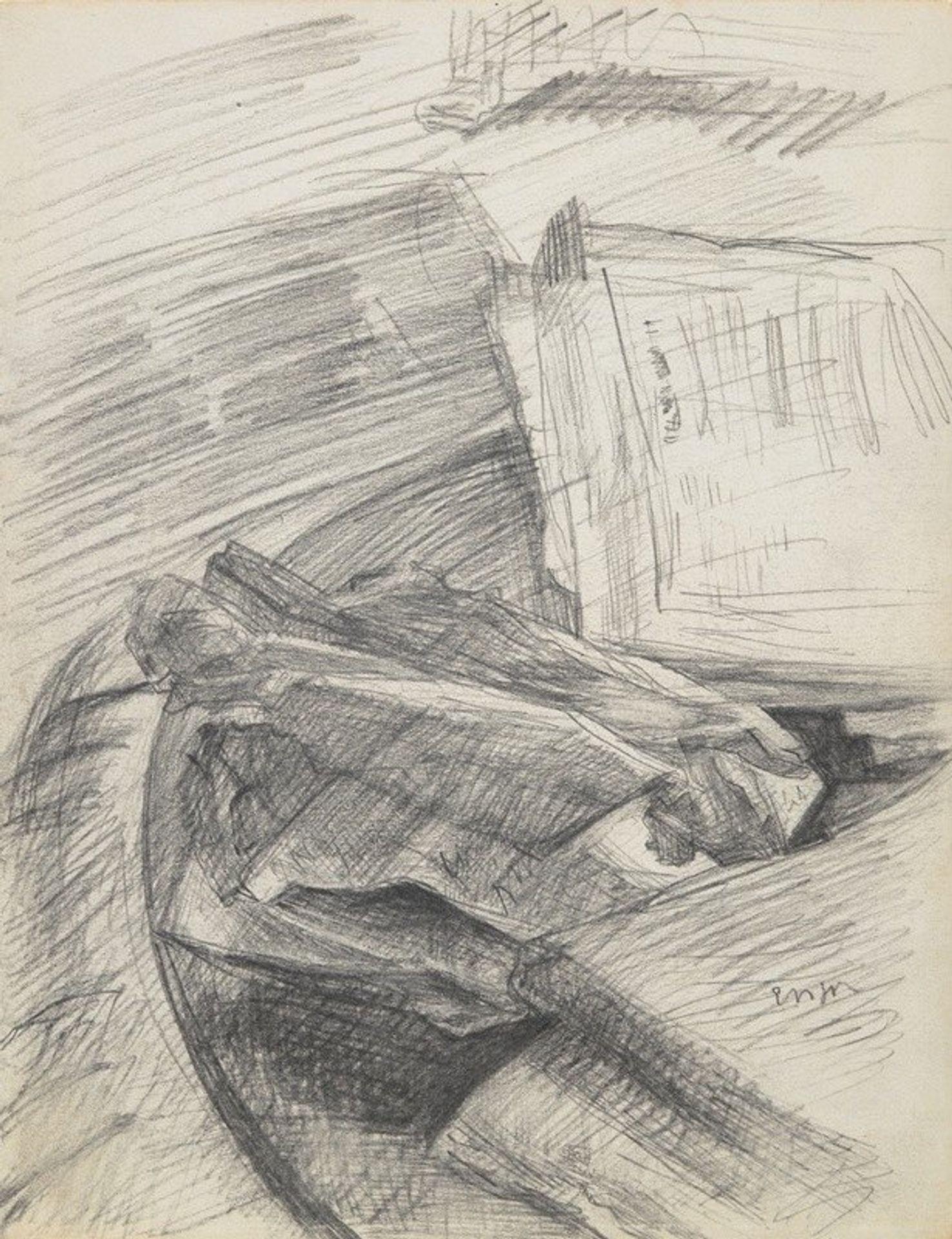 Papers and Books Arranged on a Table by James Ensor