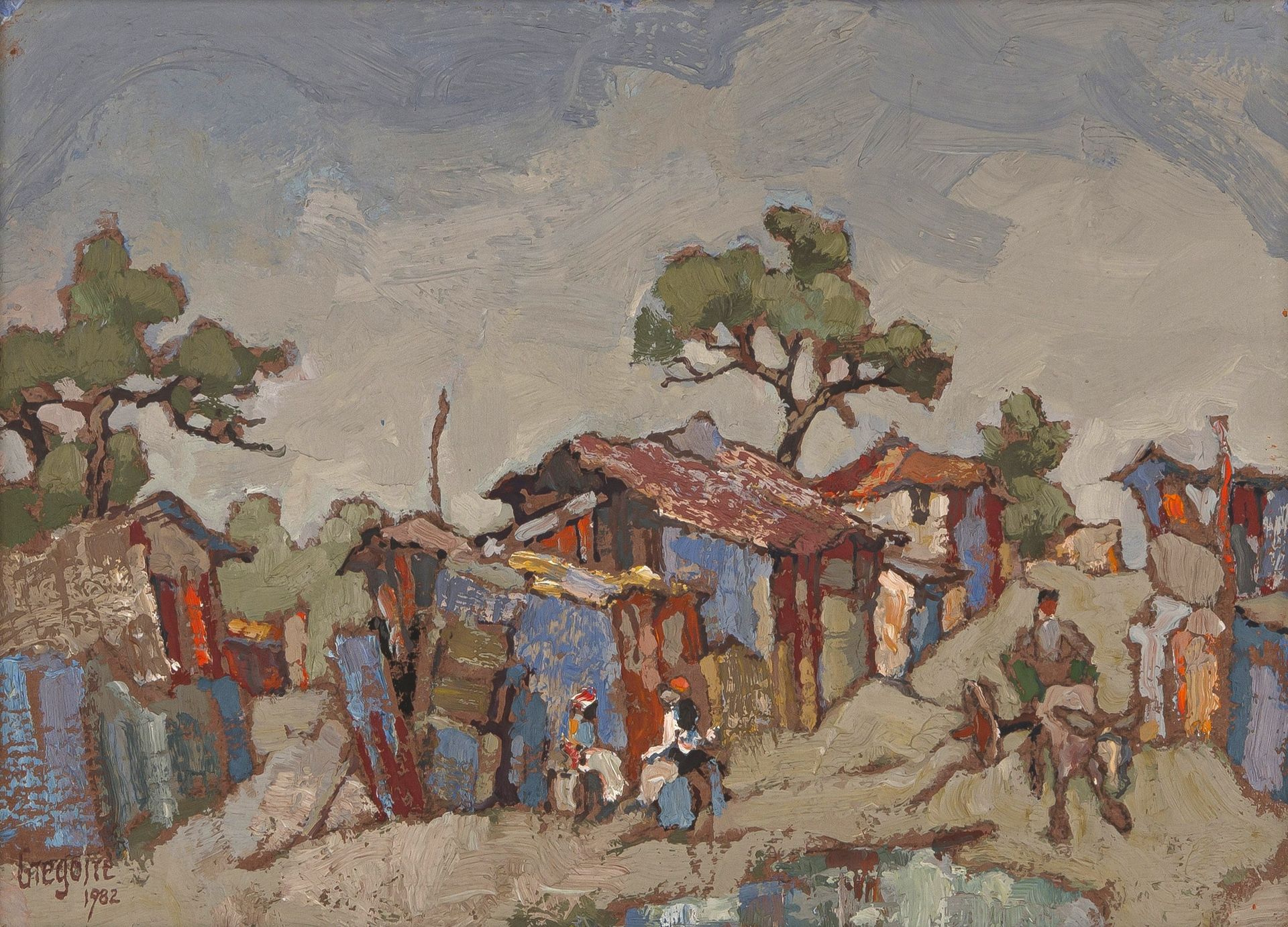 Squatter Camp by Gregoire Boonzaier