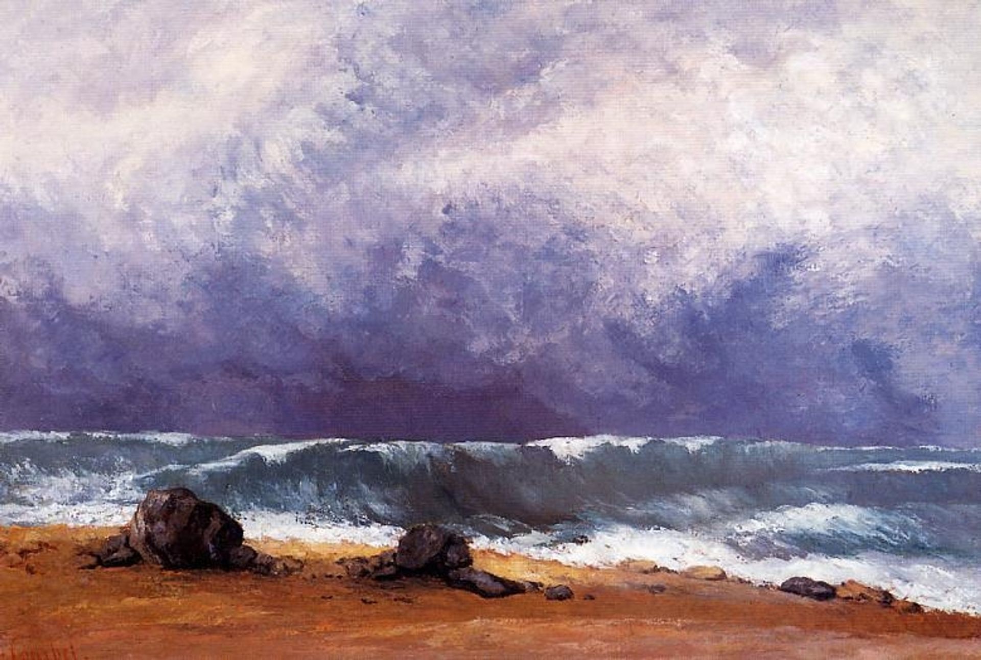 The Wave by Gustave Courbet