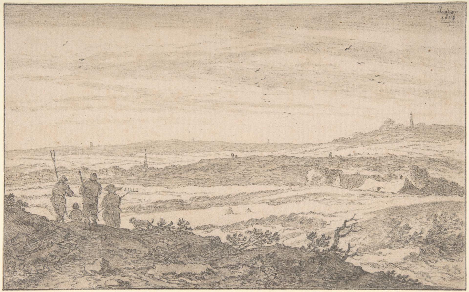 Landscape with Figures by Pieter de Molijn