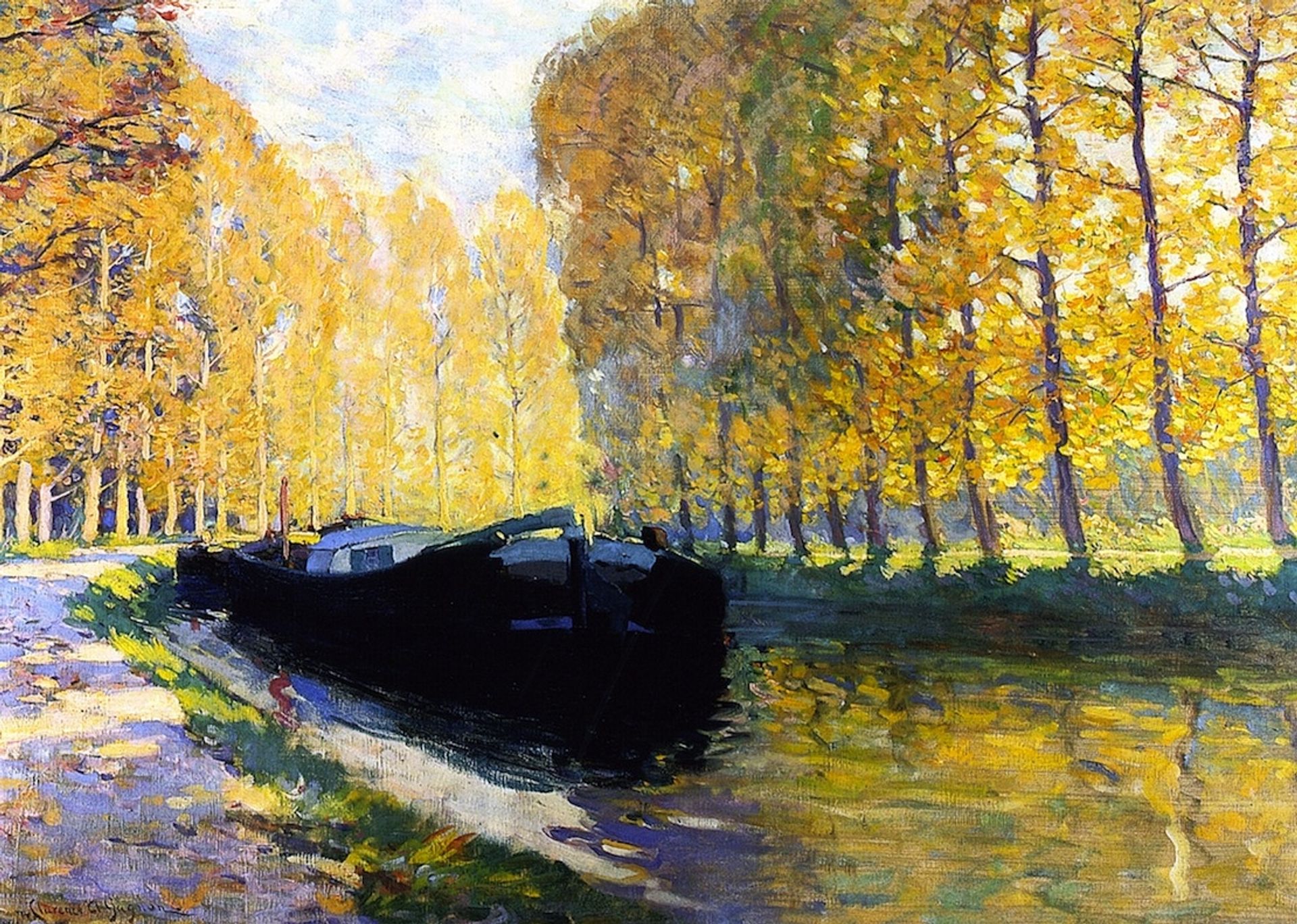 Canal du Loing by Clarence Gagnon