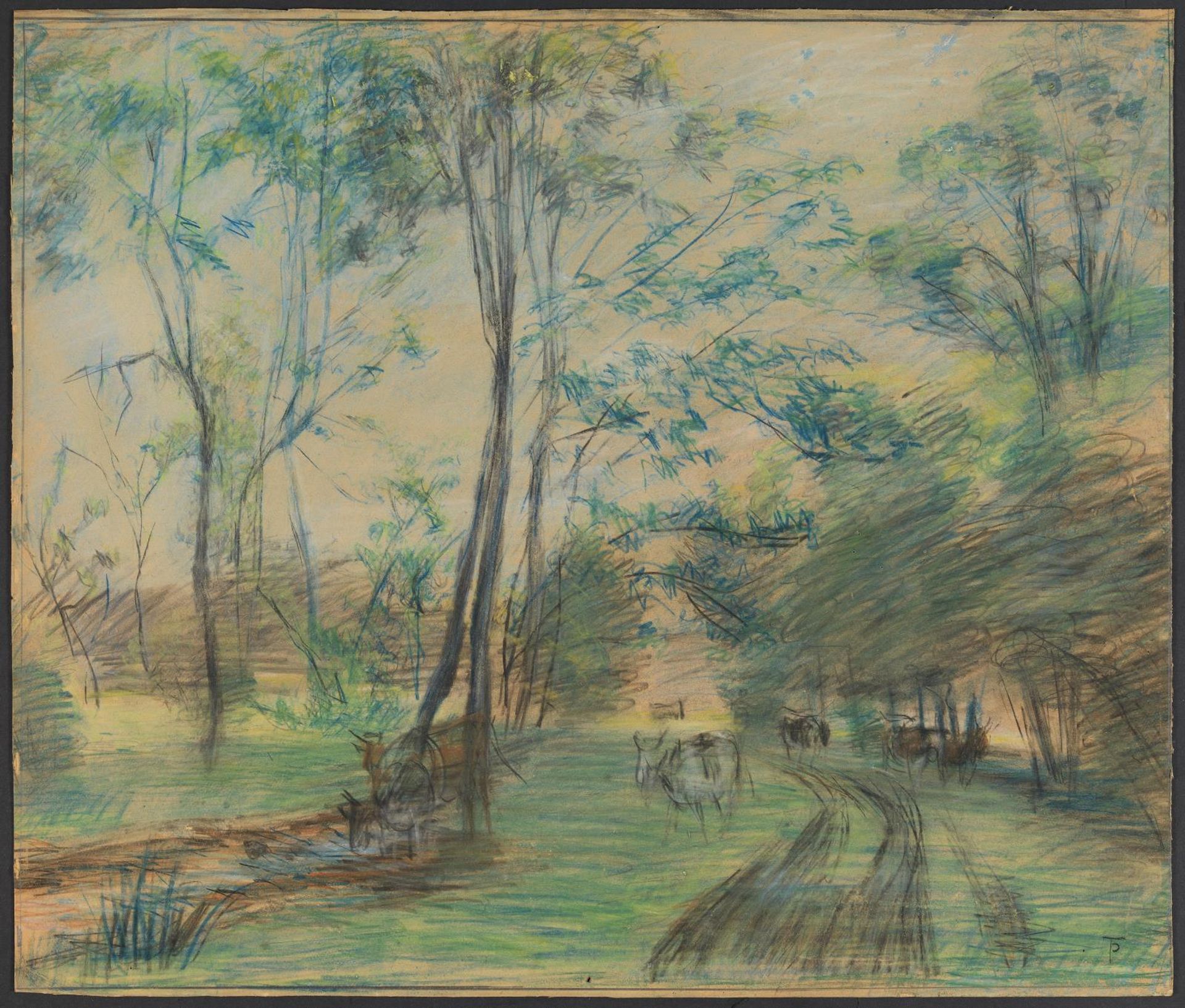 Ved Sorteåen på Mejlgård by Theodor Philipsen