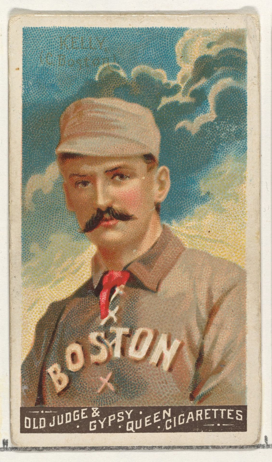 King Kelly, Catcher, Boston, from the Goodwin Champion series for Old Judge and Gypsy Queen Cigarettes by Goodwin & Company