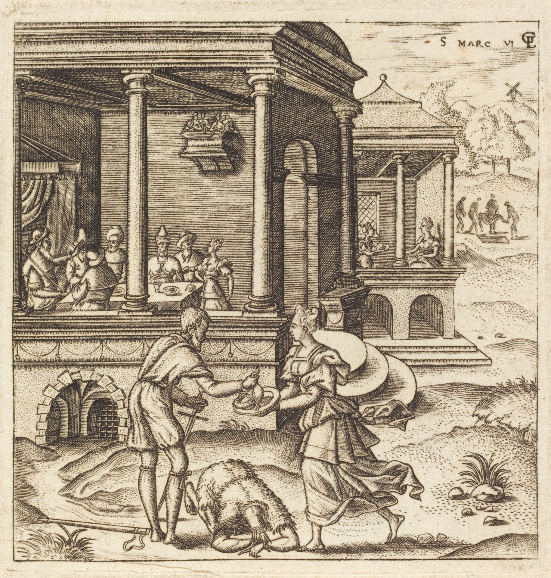 John the Baptist Beheaded by Léonard Gaultier