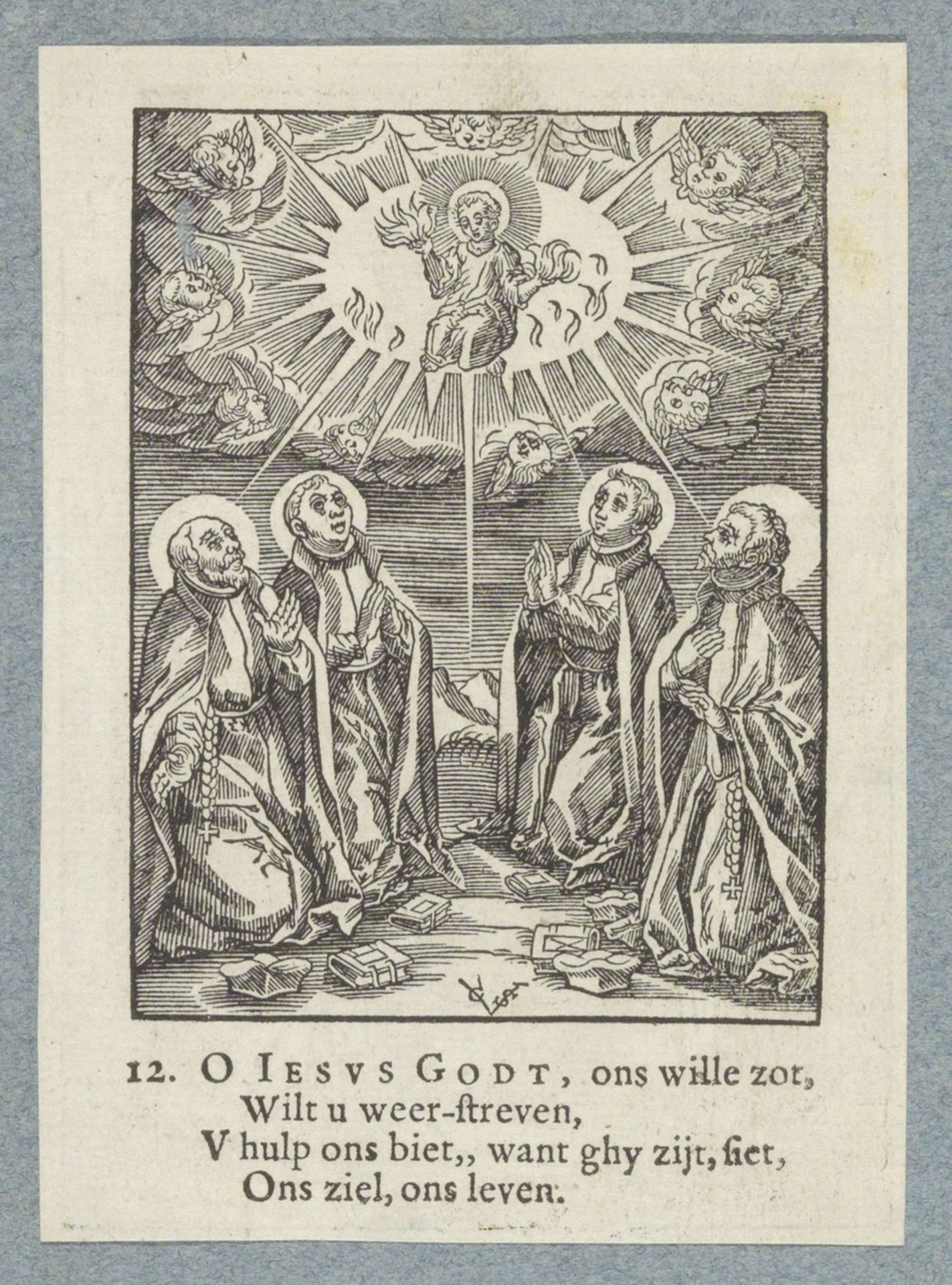 Christuskind in nimbus by Christoffel van (II) Sichem