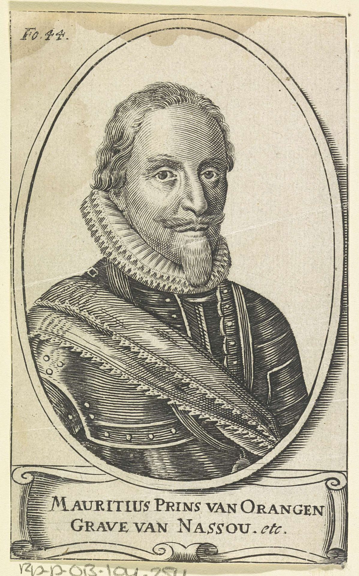 Portret van Maurits, prins van Oranje by Anonymous