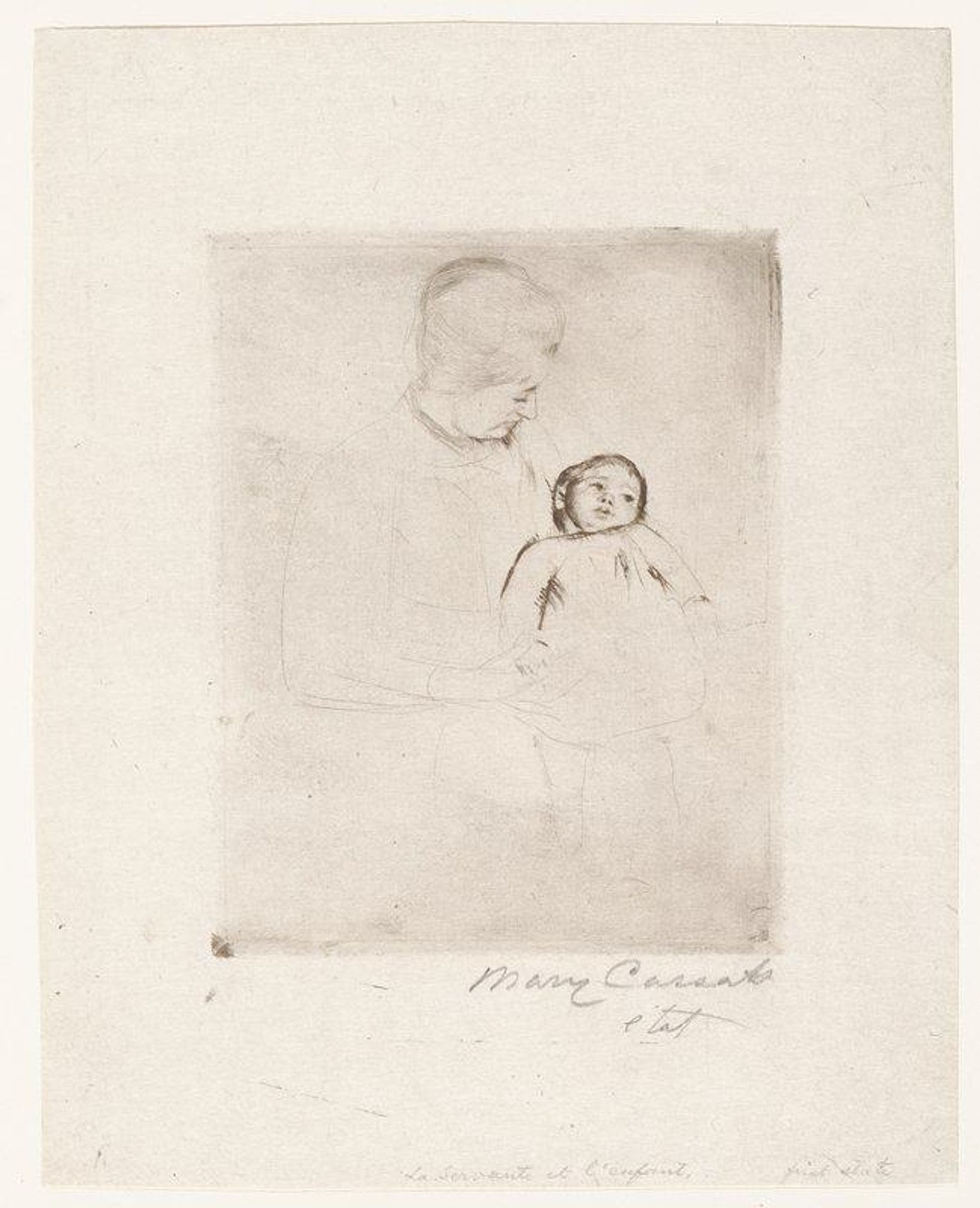 Solicitude by Mary Cassatt