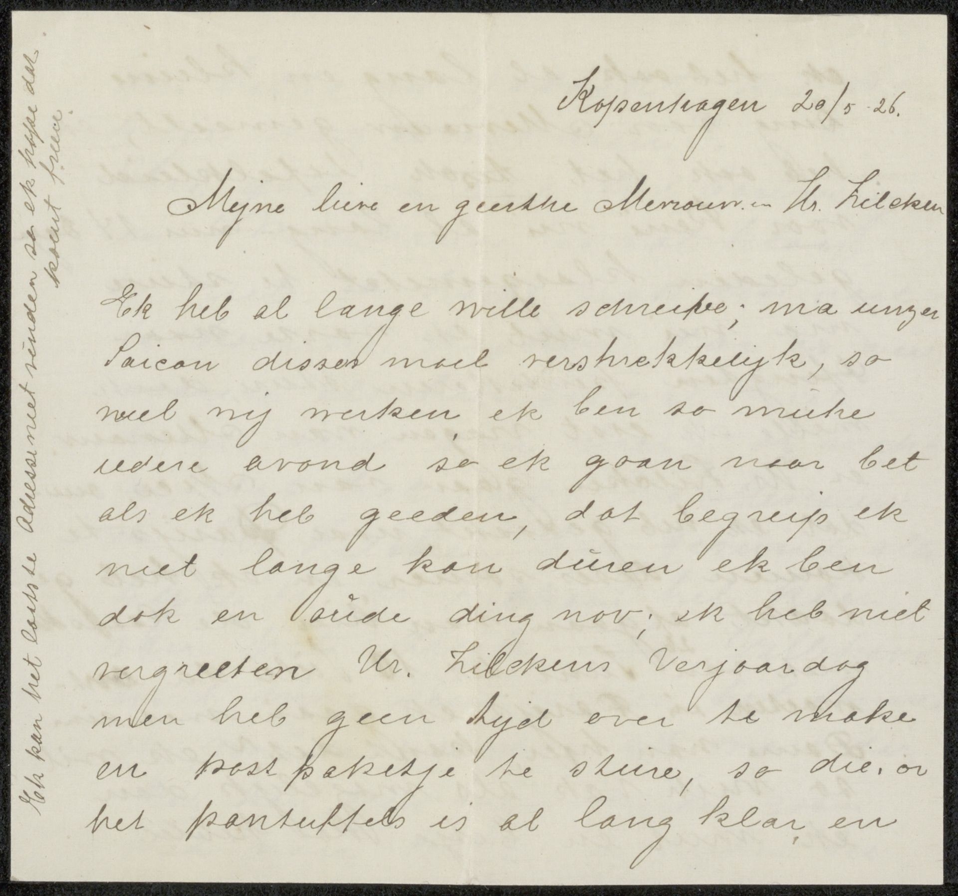 Brief aan Philip Zilcken en Henriette Wilhelmina van Baak by Dagmar Frandsen