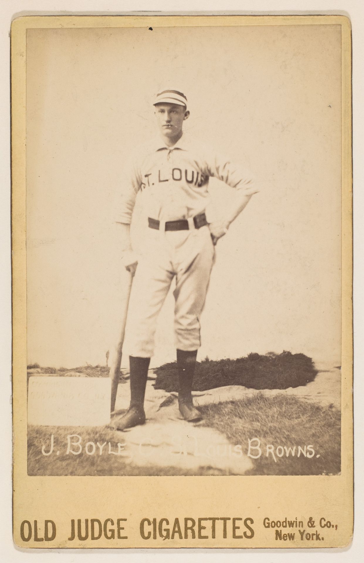 Jack Boyle, Catcher, St. Louis Browns, from the series Old Judge Cigarettes by Goodwin & Company