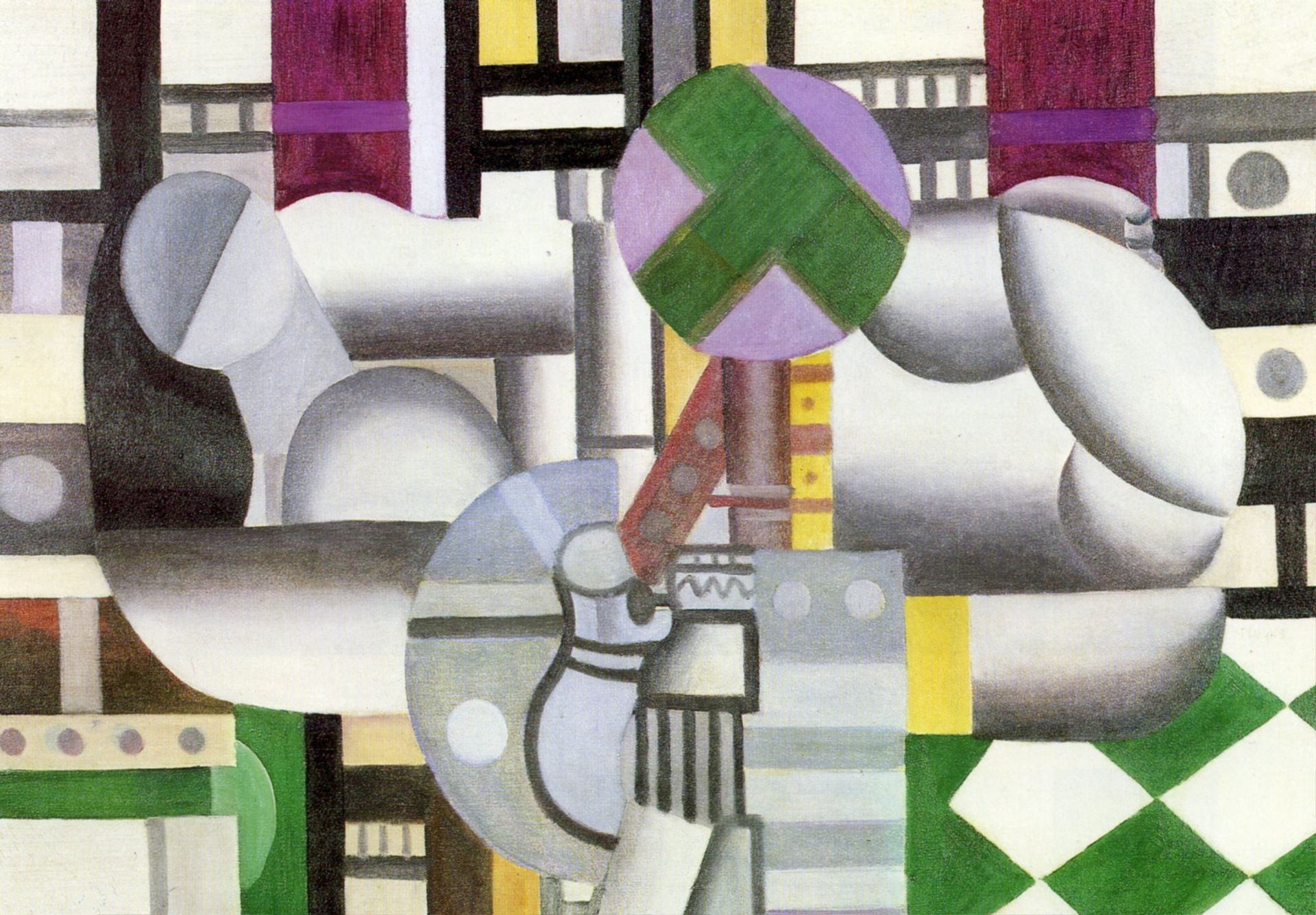 The birds in the landscape by Fernand Léger