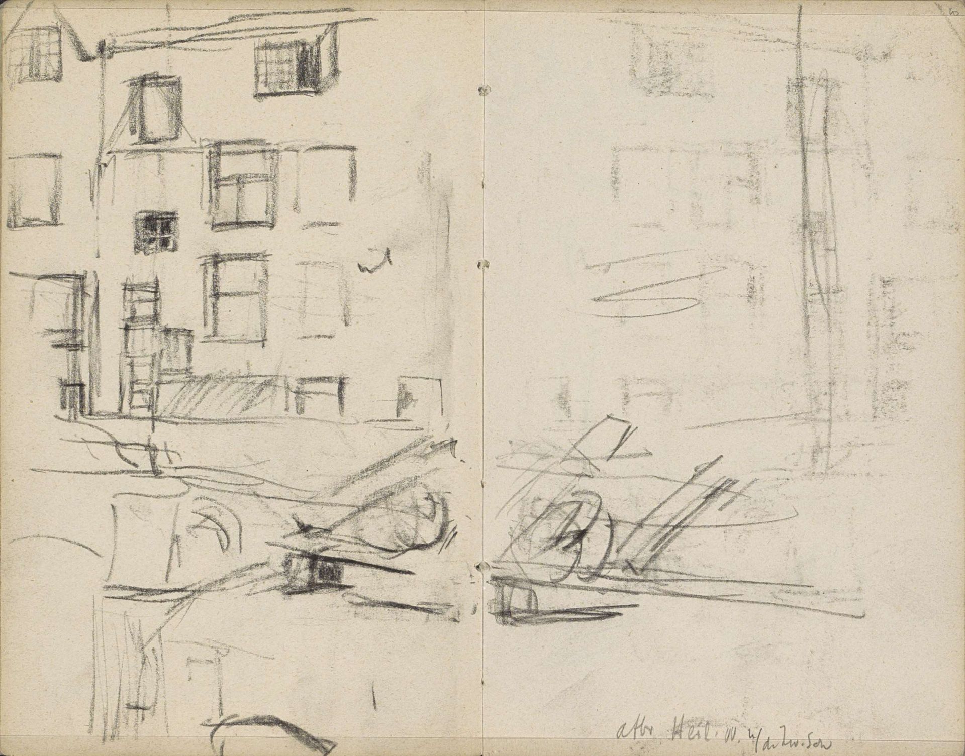 Gezicht op de Heiligeweg te Amsterdam by George Hendrik Breitner