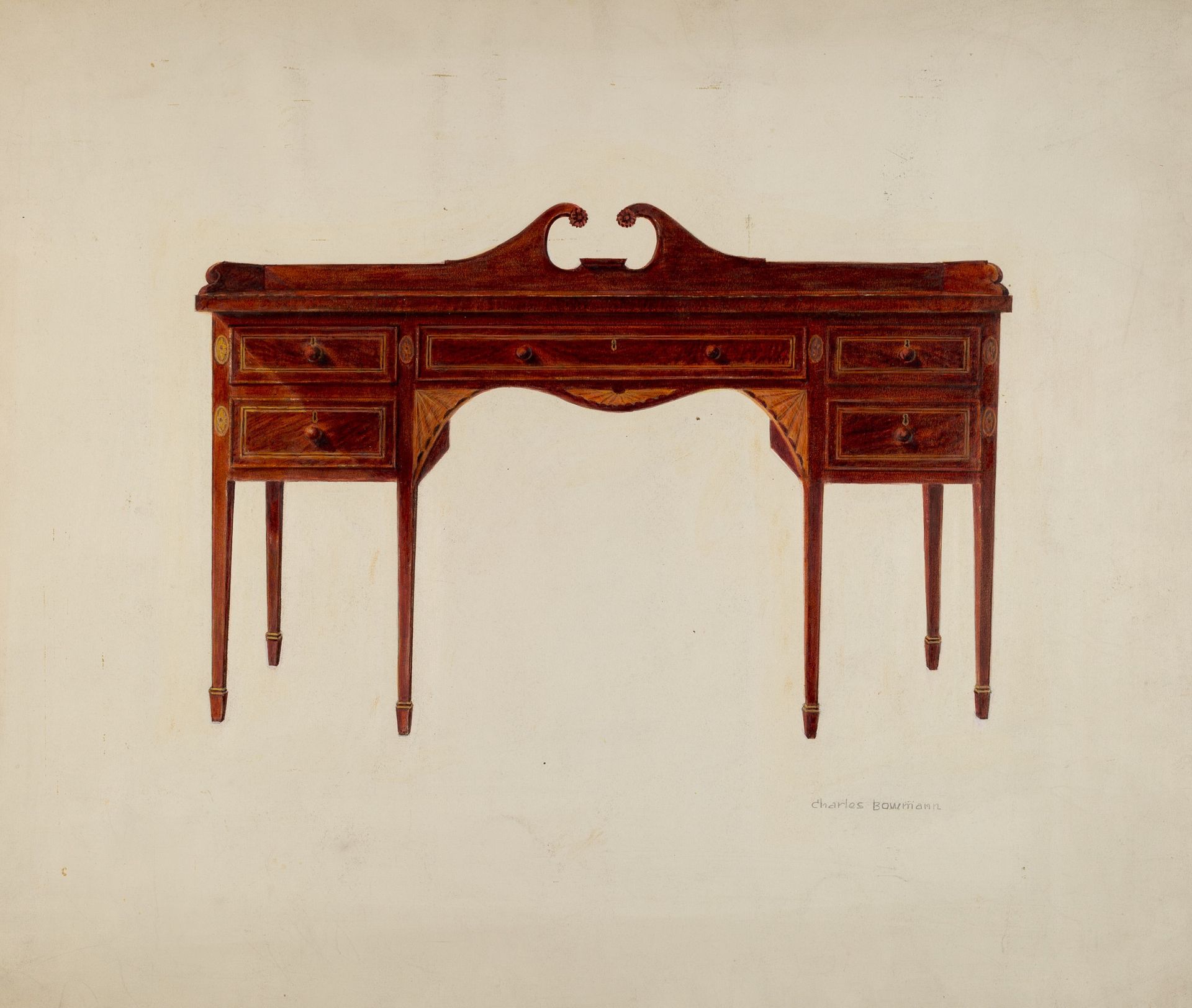 Sideboard (Hepplewhite) by Charles Bowman
