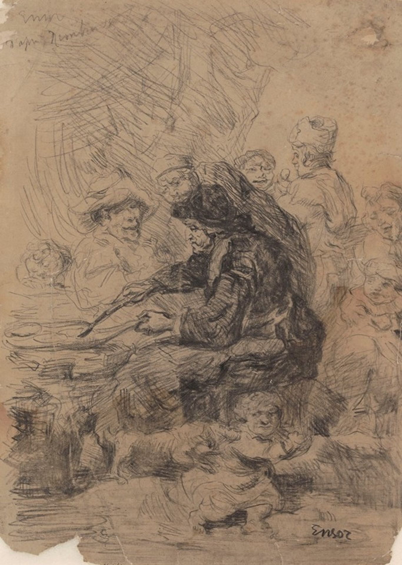 The Pancake Woman by James Ensor