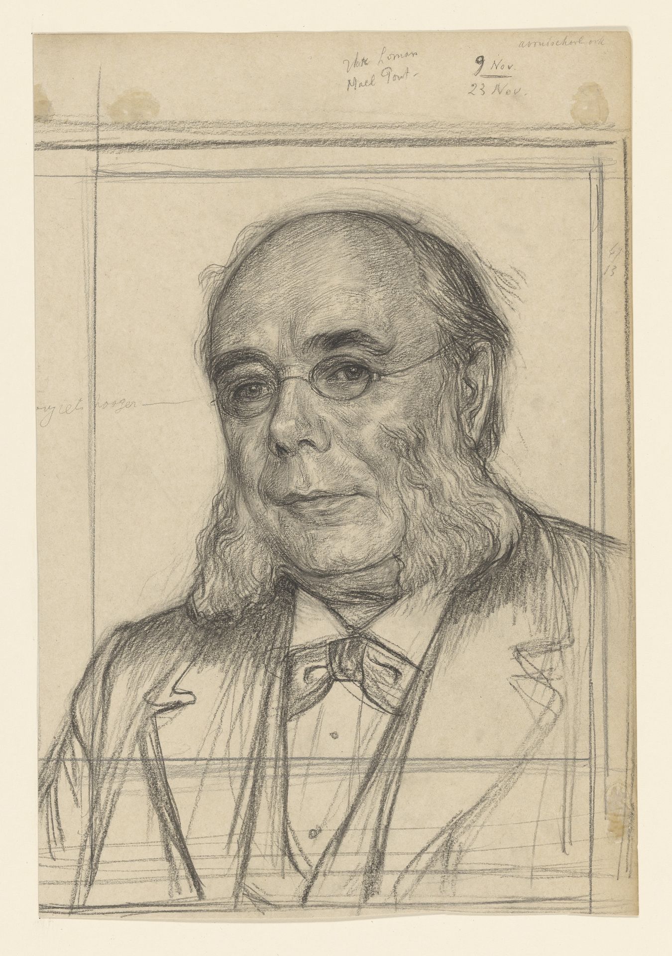 Portret van dr. H. Pierson by Jan Veth